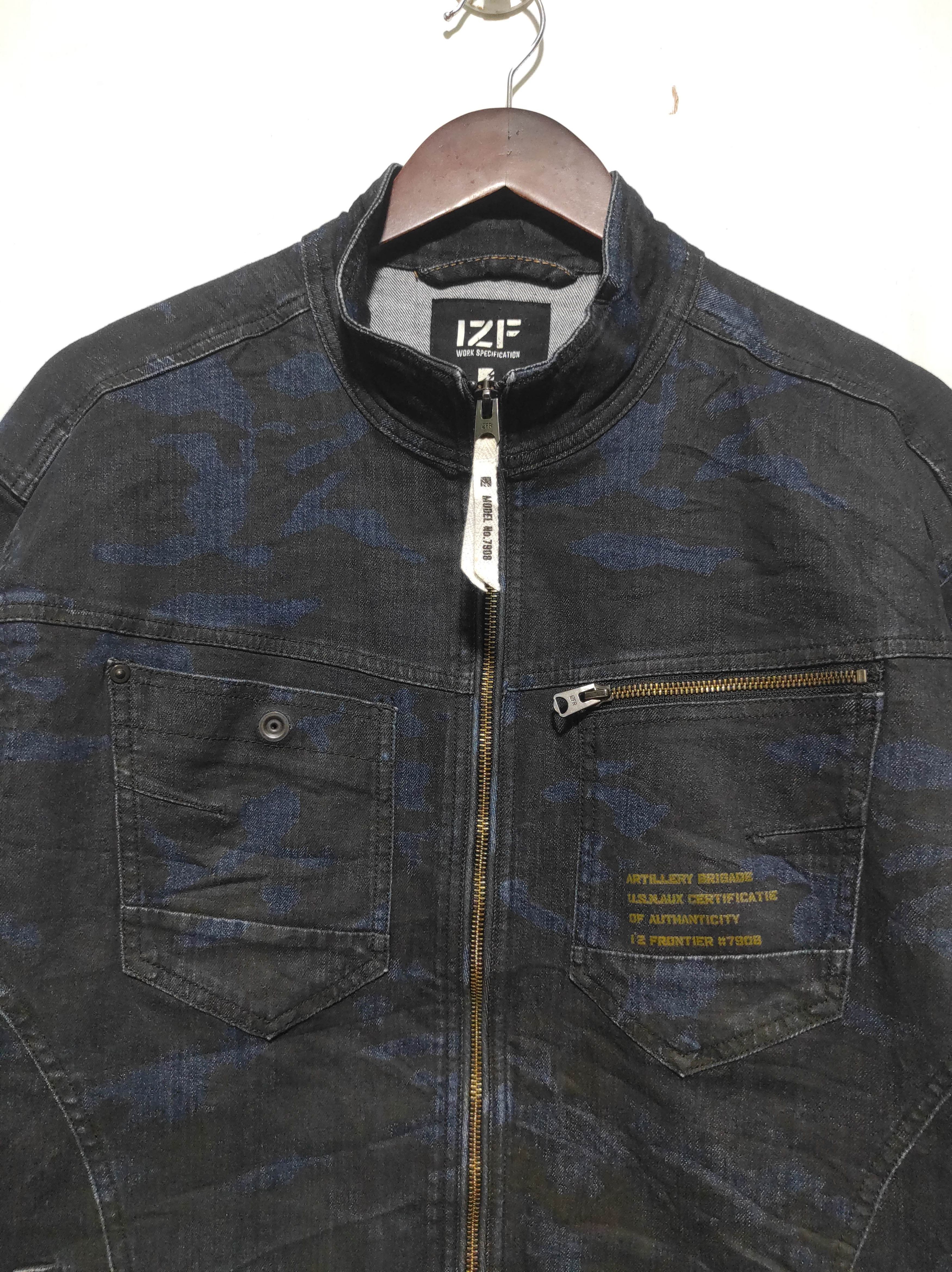 Japanese Brand Vintage Denim Camo Jacket Multi Pocket by I'Z Frontier Size US L / EU 52-54 / 3 - 3 Thumbnail