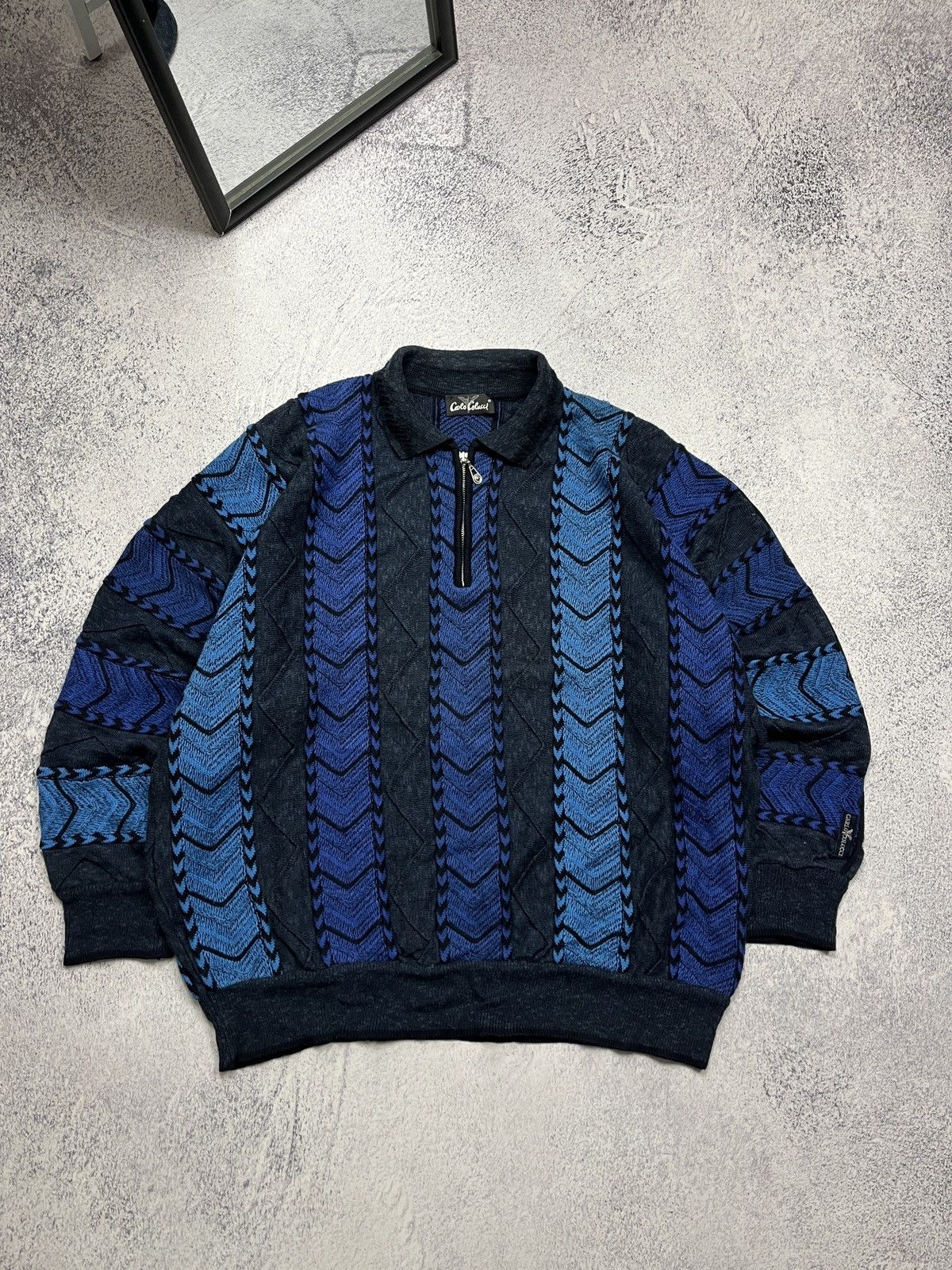 Carlo Colucci Vintage 90’s Carlo Colucci Cable Knit Sweater Only For Japan Size US XL / EU 56 / 4 - 1 Thumbnail