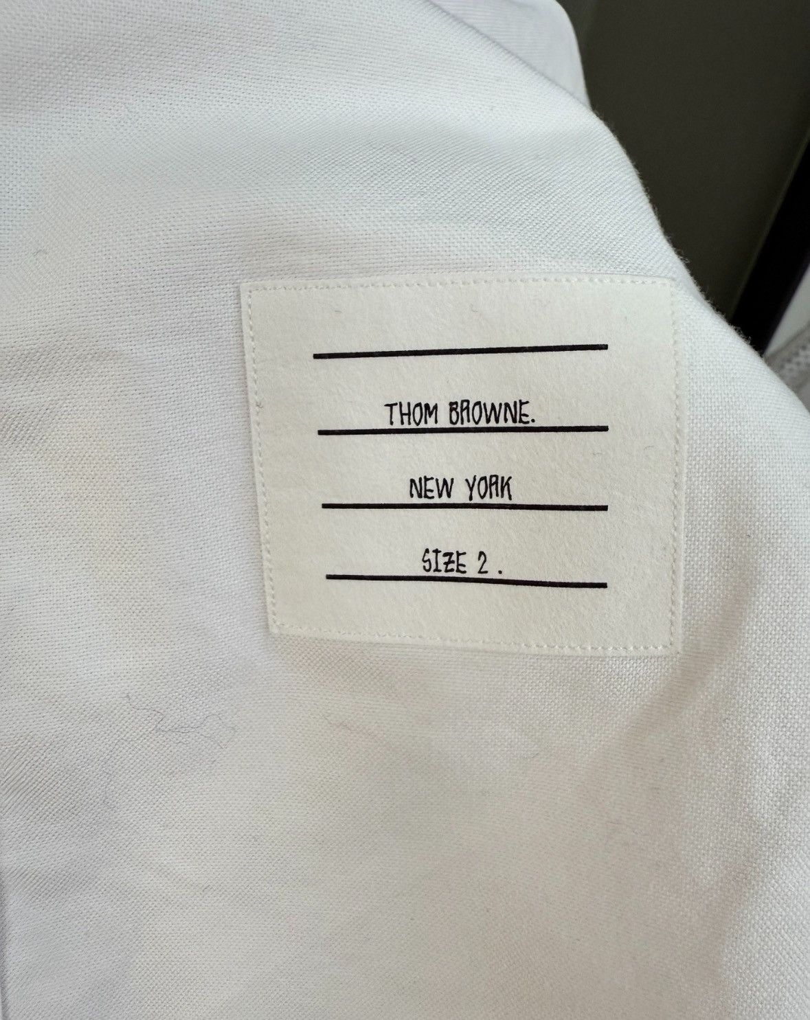 Thom Browne Thom browne White long-sleeved poplin shirt 2504-Nextarrow Size US M / EU 48-50 / 2 - 7 Thumbnail