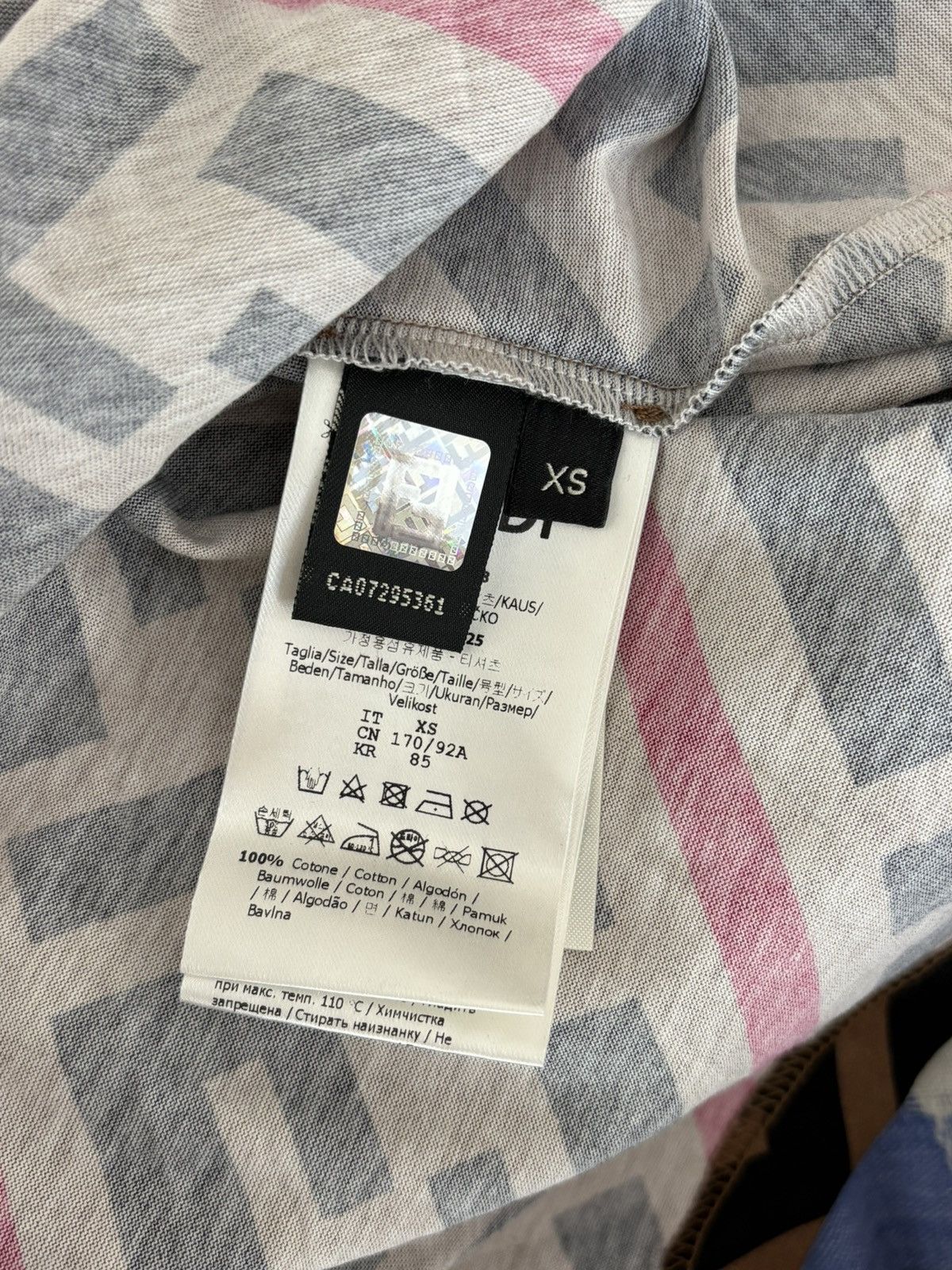 Fendi FF Monogram T-Shirt Size US XS / EU 42 / 0 - 4 Thumbnail