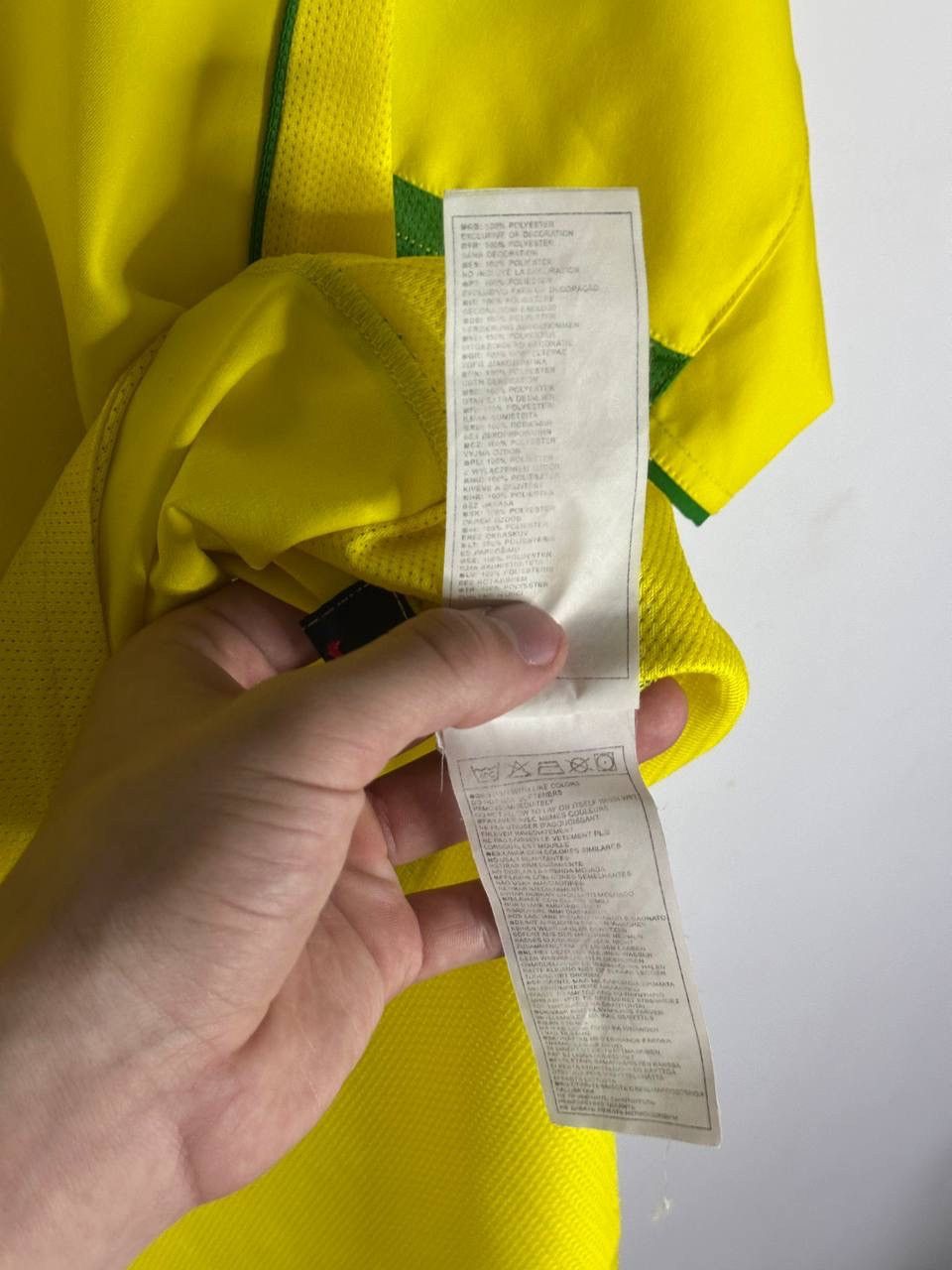 Nike Nike Brazil National Team 90 Soccer Jersey Yellow Vintage Size US L / EU 52-54 / 3 - 5 Thumbnail