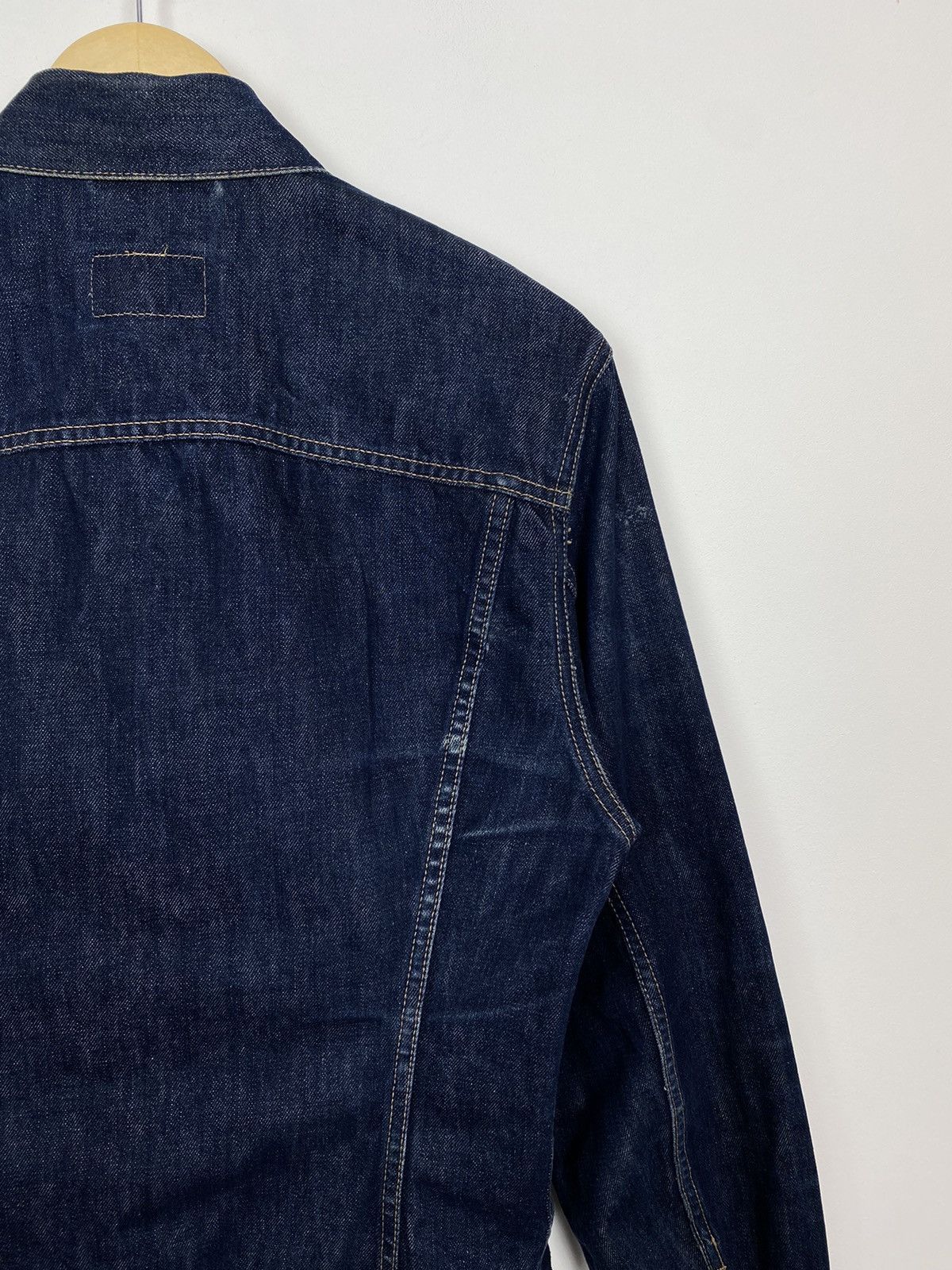 Levi's Vintage Levi’s Navy Blue Denim Jacket Buttons 90’s USA Size L / US 10 / IT 46 - 13 Thumbnail