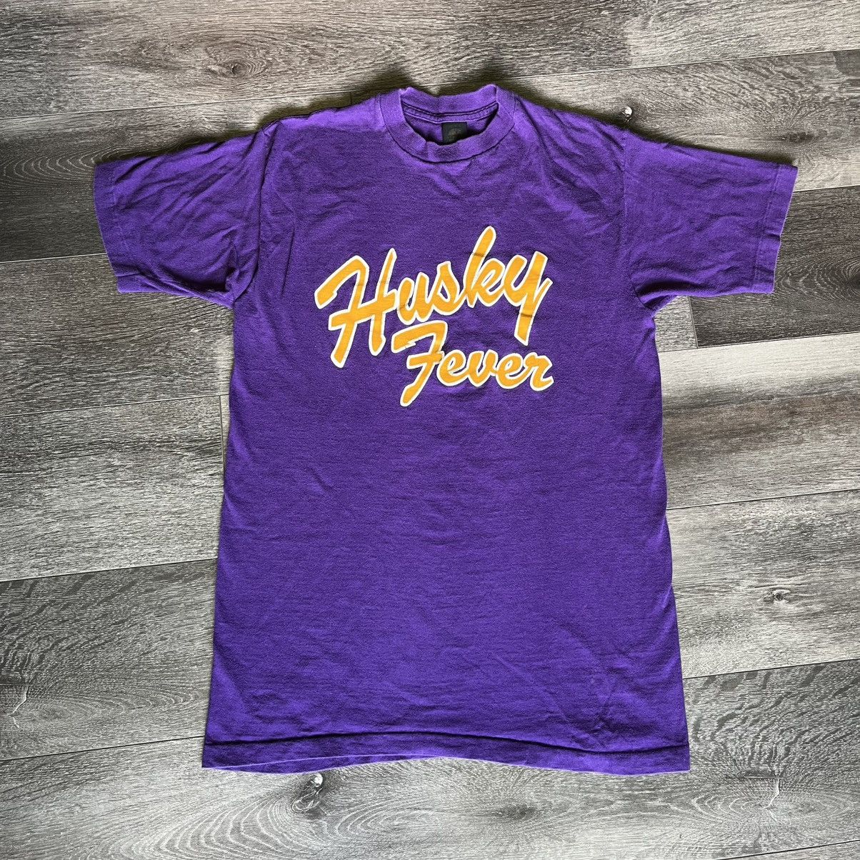 Vintage Vintage 80s Medallion University Washington Husky Fever Tee Size US M / EU 48-50 / 2 - 1 Thumbnail
