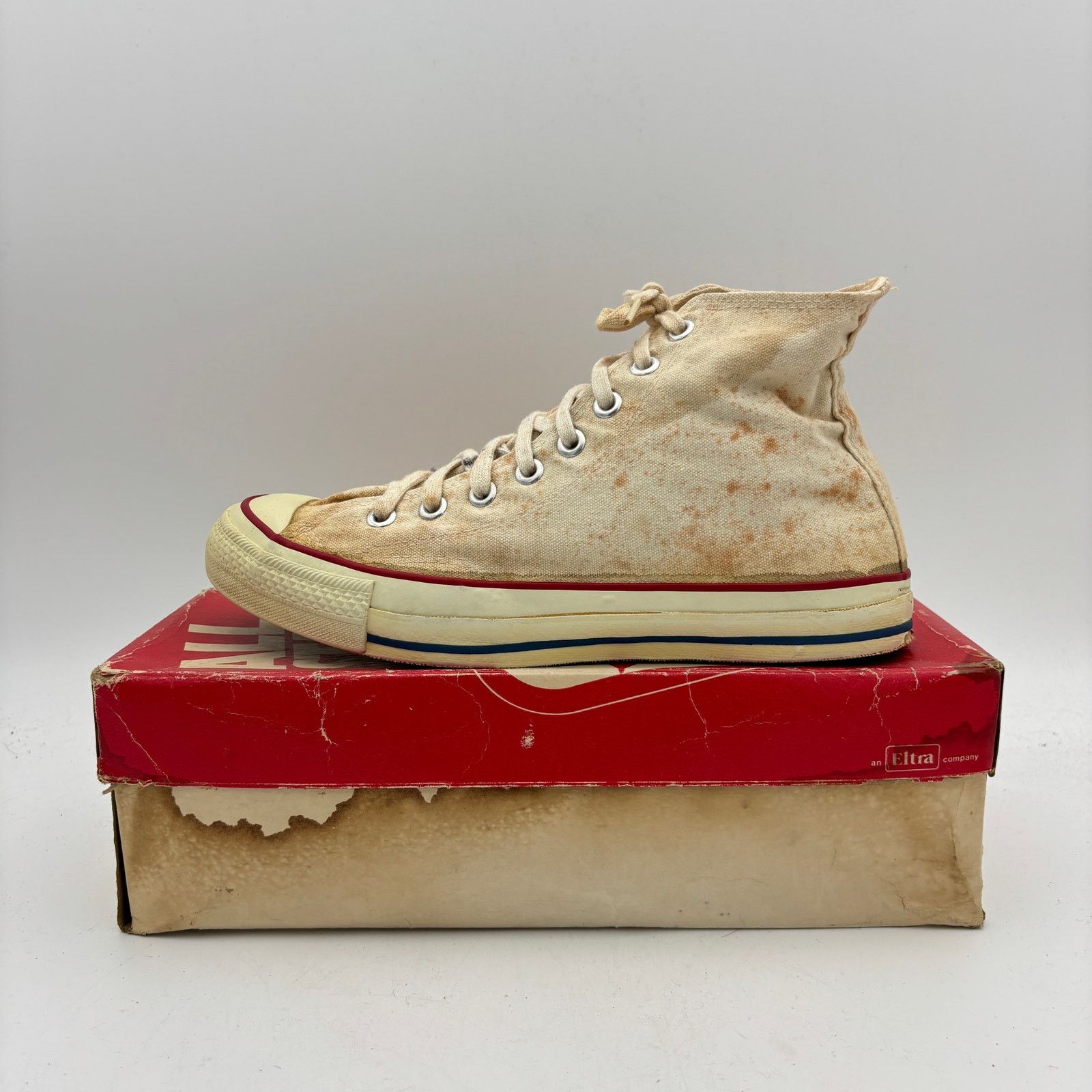Converse Vintage 80s Converse Chuck Taylor All Star High Shoes Men 11 Size US 8.5 / EU 41-42 - 5 Thumbnail