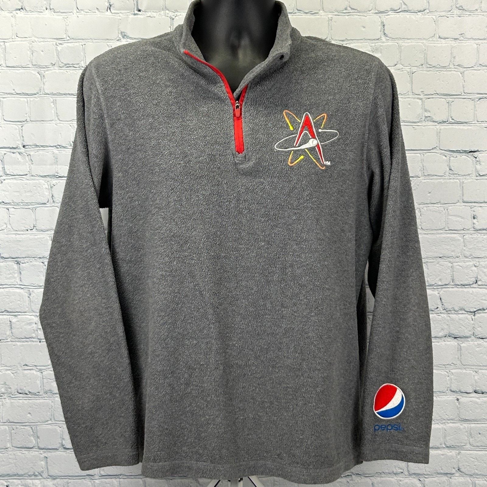Pepsi Albuquerque Isotopes 1/4 Quarter Zip Fleece Jacket M Medium Size US M / EU 48-50 / 2 - 1 Thumbnail