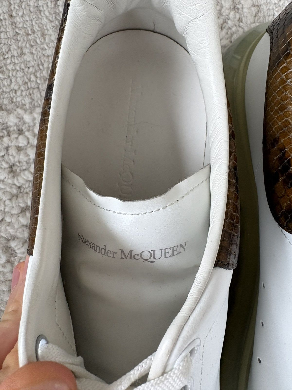 Alexander McQueen Snakeskin Alexander McQueen Sneakers Size US 12 / EU 45 - 5 Thumbnail
