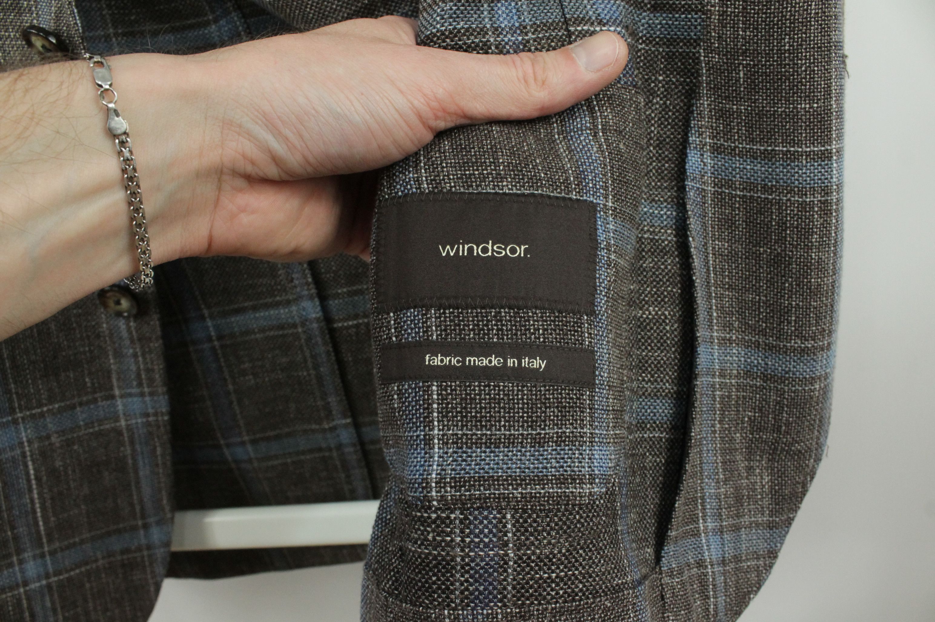 Windsor Smith Windsor Knitted Wool Linen Sport Coat Check Blazer jacket Size US L / EU 52-54 / 3 - 9 Thumbnail