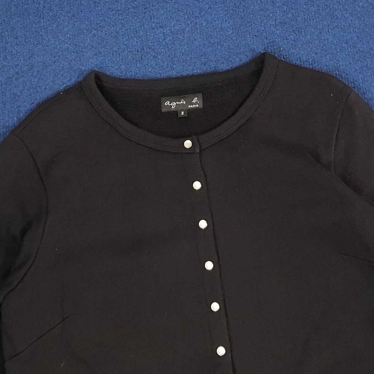 Designer × Vintage × agnes b. Vintage Agnes b. Paris Button Up Trench Sweaters Size S / US 4 / IT 40 - 2 Thumbnail