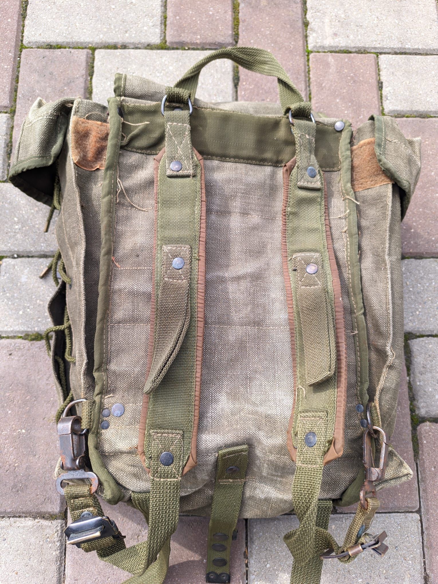 Vintage trashed destroyed vintage military backpack italy rare Size ONE SIZE - 7 Thumbnail
