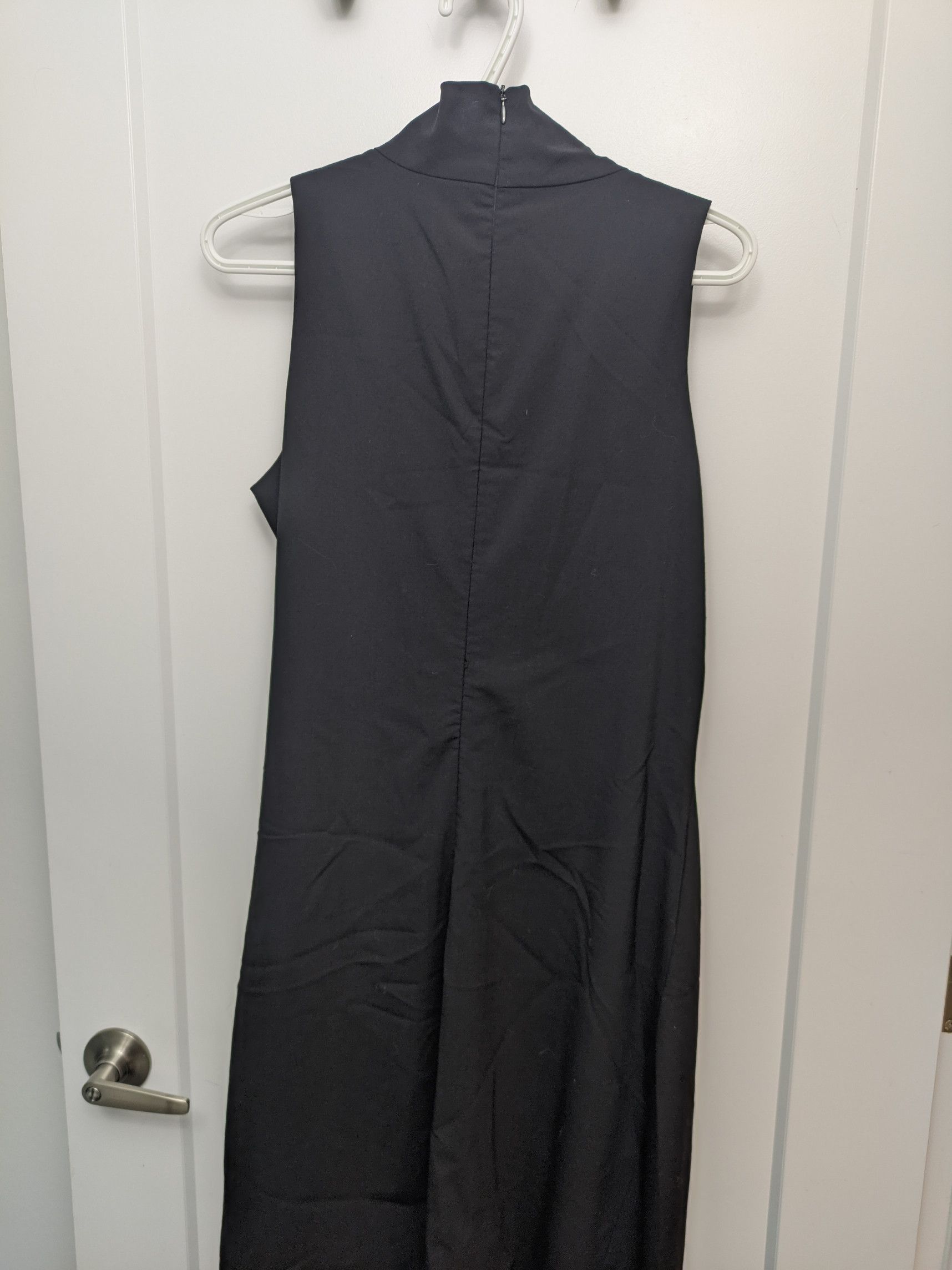 Sarah Pacini Asymmetrical Sculptural Midi Dress Size M / US 6-8 / IT 42-44 - 2 Thumbnail