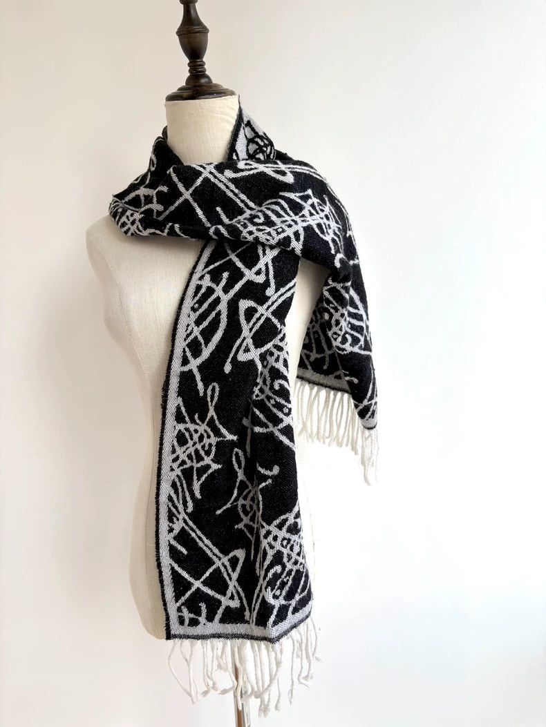 Vivienne Westwood Vivienne Westwood Black and gray double-sided scarf with S Size ONE SIZE - 1 Thumbnail