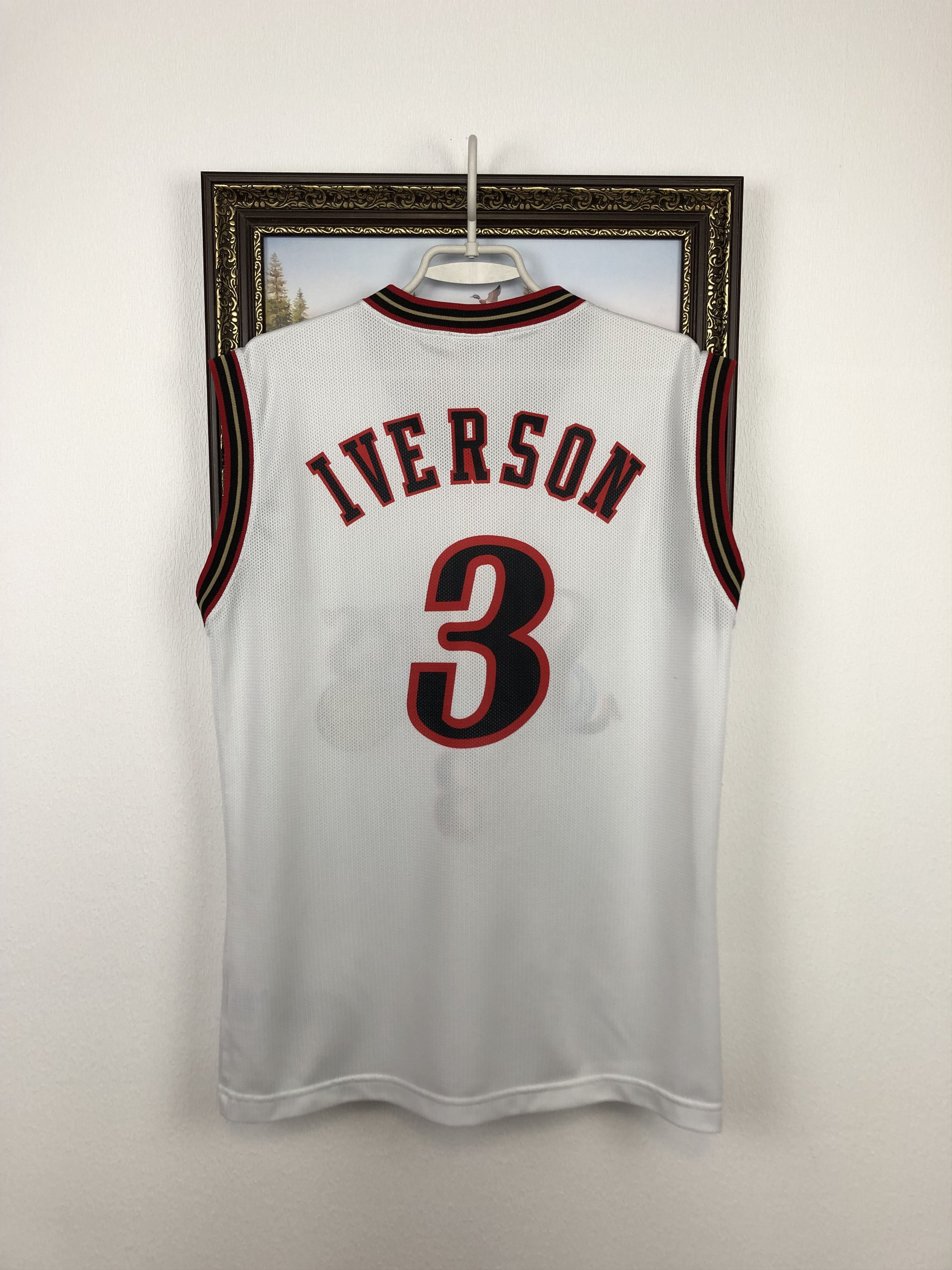 Champion Vintage Iverson Philadelphia Sixers 76ers Jersey Shirt Tee Size US M / EU 48-50 / 2 - 11 Thumbnail