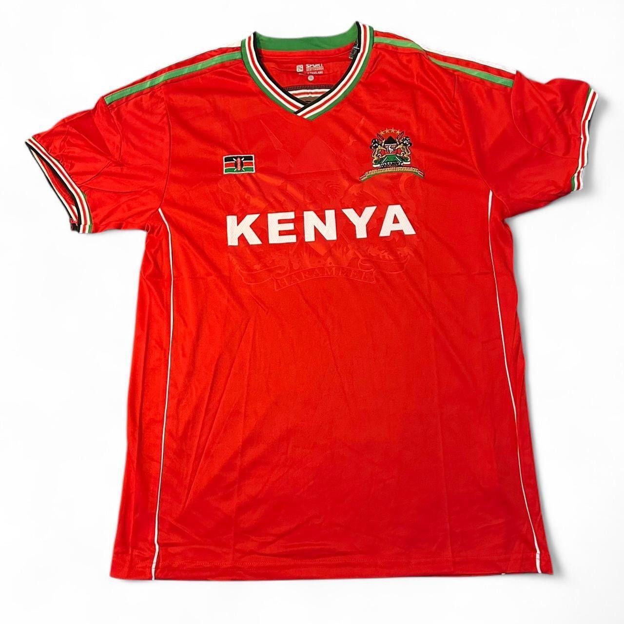 Adidas × Vintage Vintage Kenya National Team red and white football shirt Size US L / EU 52-54 / 3 - 1 Thumbnail