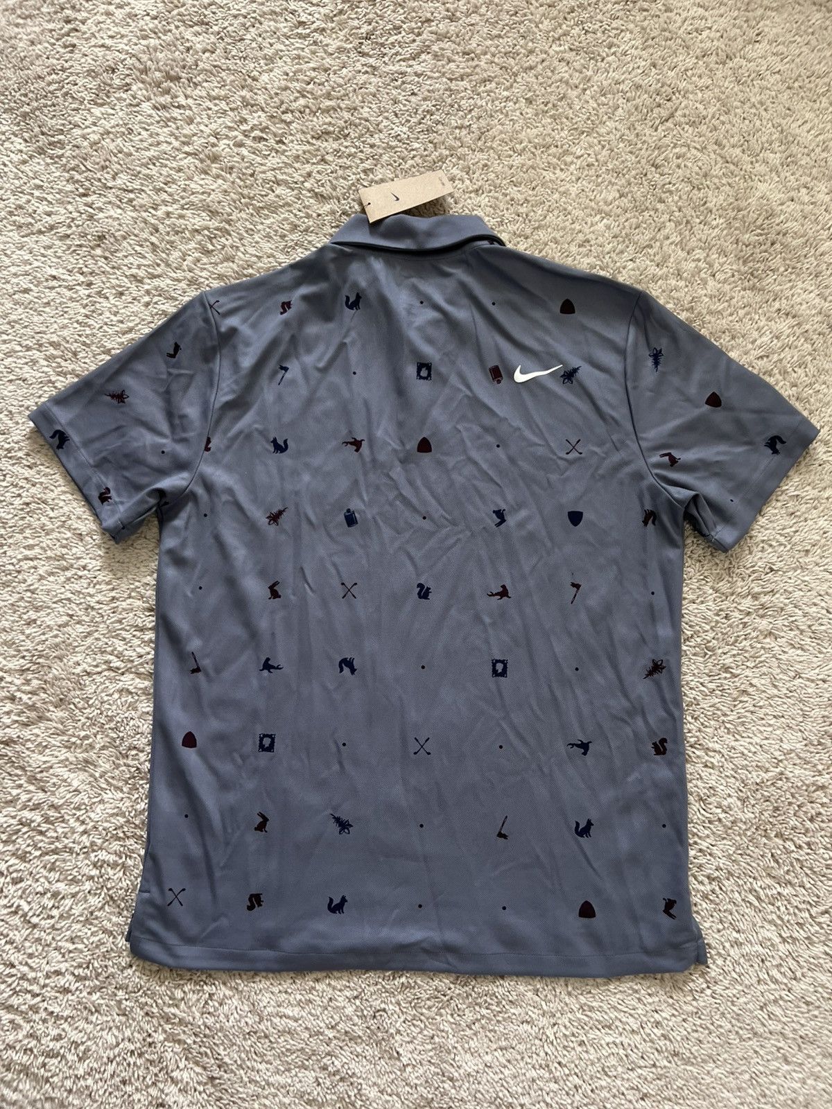 Nike Nike Golf Polo Mens Dri-FIT Tour Icon All Over Print Size US M / EU 48-50 / 2 - 10 Thumbnail
