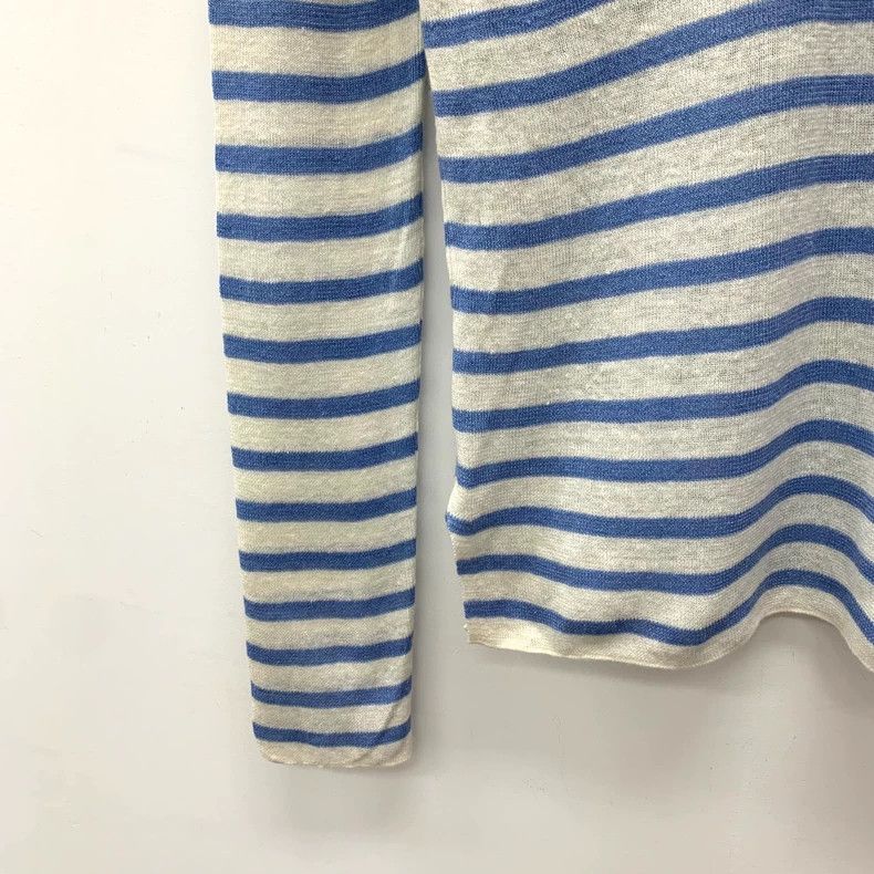 Dior Dior Color-blocked striped linen drawstring long-sleeved kn Size XS / US 0-2 / IT 36-38 - 4 Thumbnail
