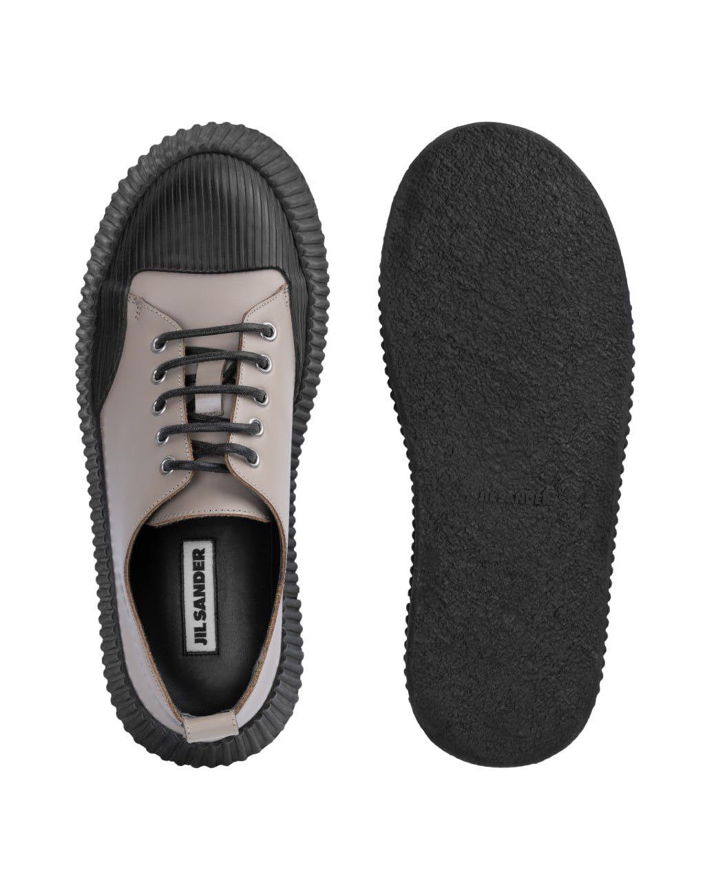 Jil Sander JIL SANDER Leather creeper low-top sneakers Size US 12 / EU 45 - 3 Thumbnail