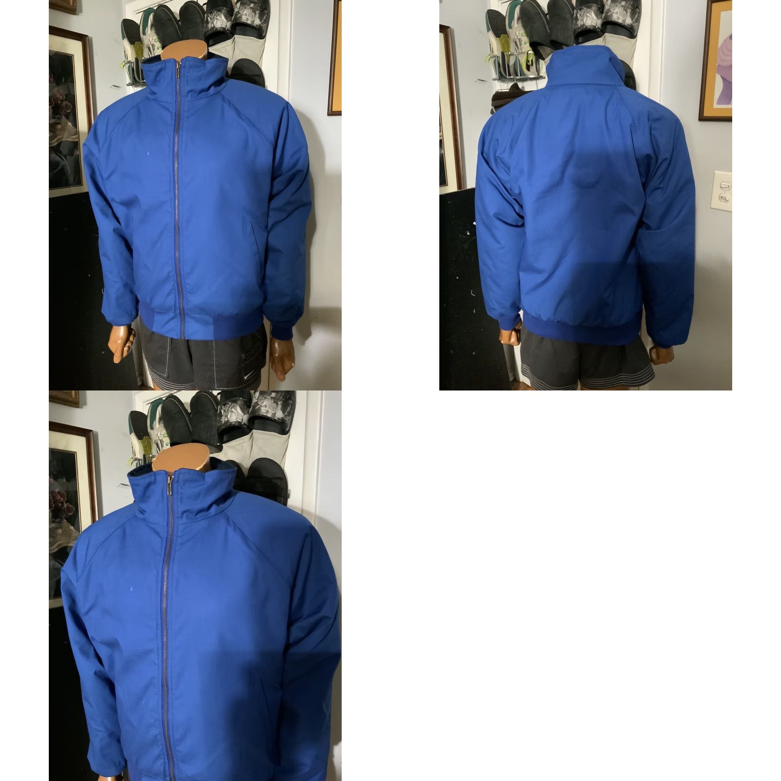 Red Kap VINTAGE Red Kap Jacket Workwear Blue Zip Fleece Lined Mechanic Sz. S Mens Size US S / EU 44-46 / 1 - 8 Thumbnail