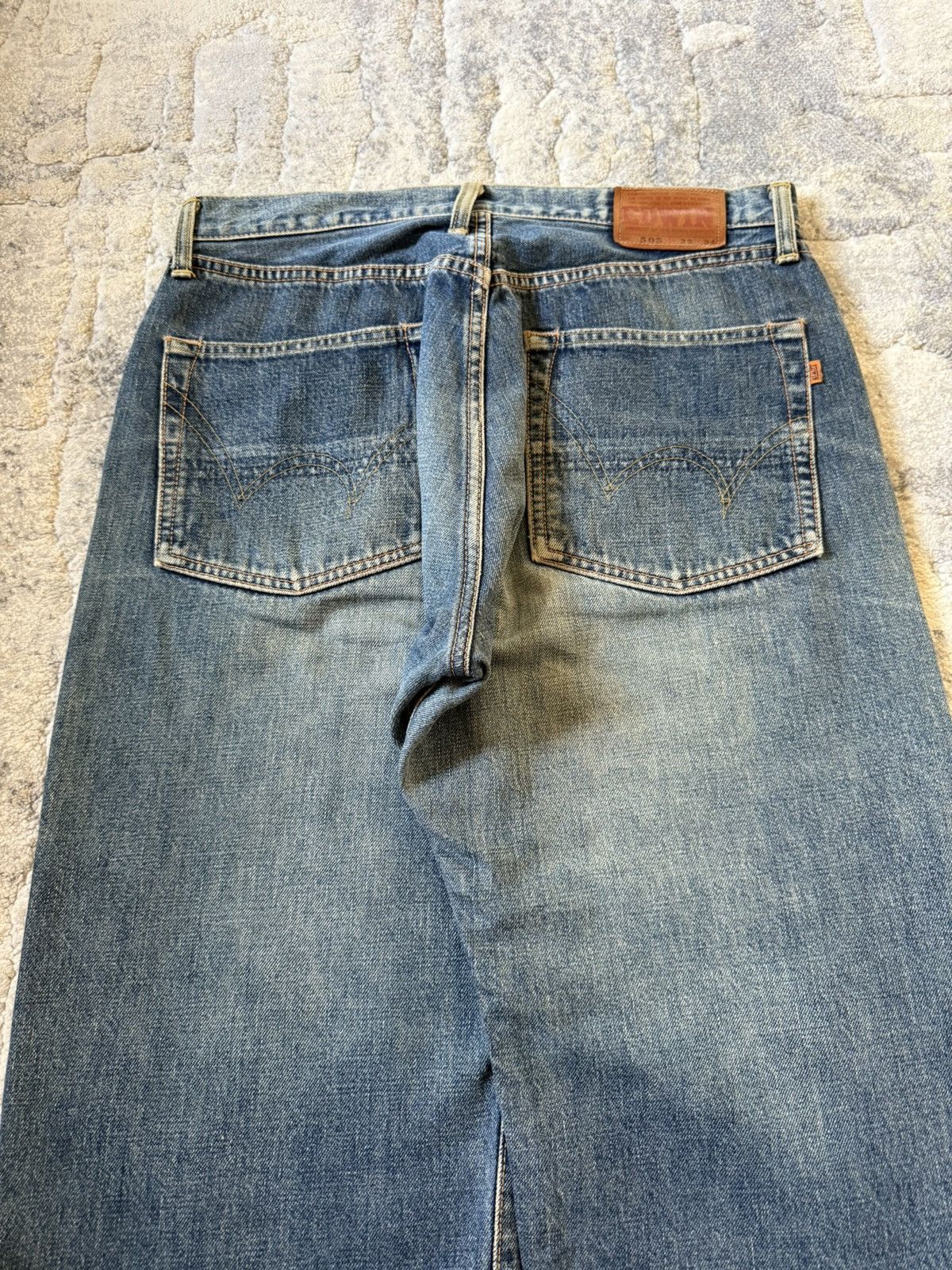 Edwin Edwin 505 Rare OG Type 1 Selvedge Baggy Jeans Size US 32 / EU 48 - 13 Thumbnail
