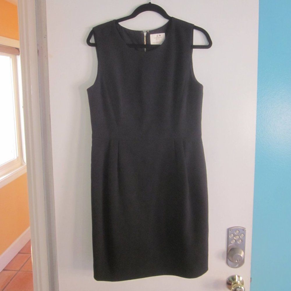 Kate Spade Kate Spade Womens Size 12 Black Sheath Work Dress Lined with Size L / US 10 / IT 46 - 9 Thumbnail