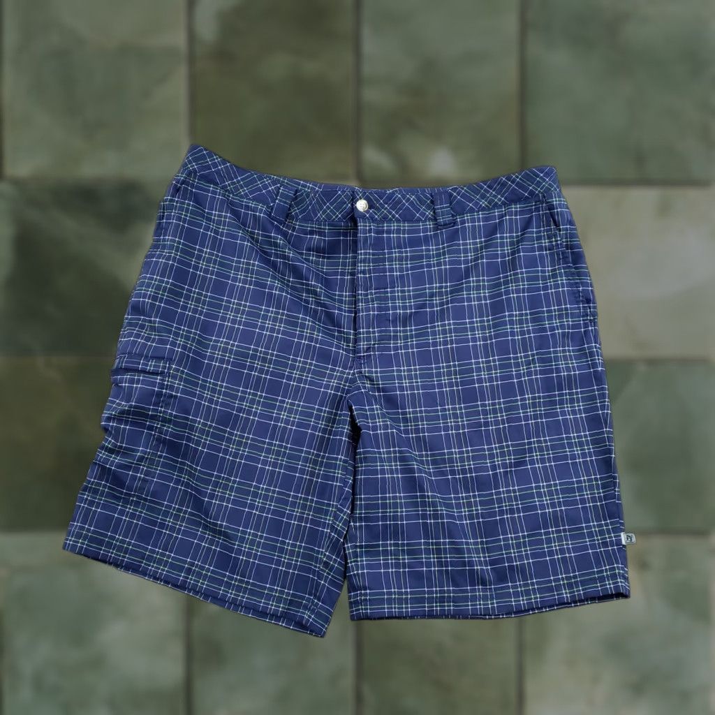 Vintage Zero Restriction Mens 40 Blue Plaid Tour Series Golf Performance Stretch Shorts Size US 40 / EU 56 - 1 Thumbnail