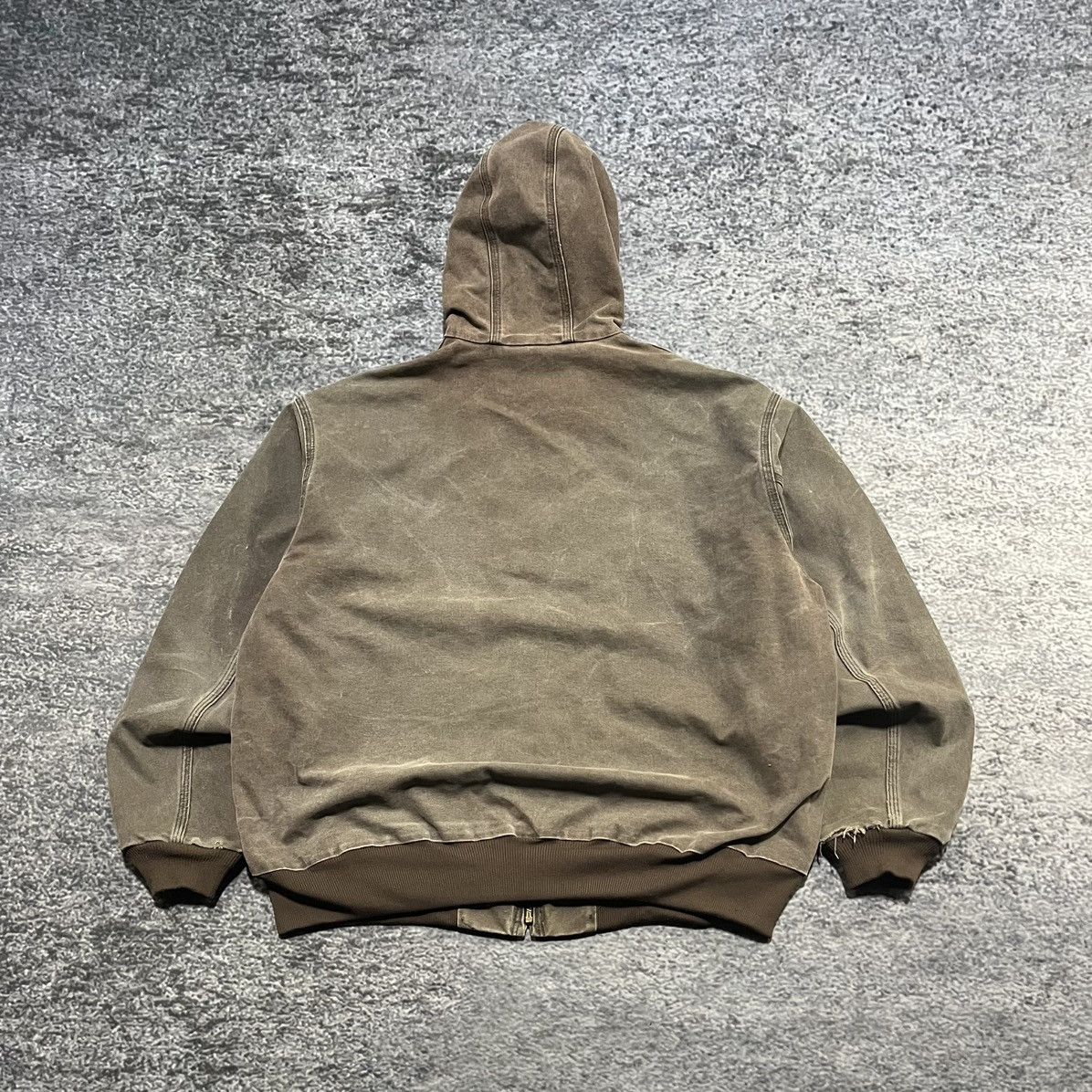 Carhartt VINTAGE CARHARTT BROWN FADED DISTRESSED HOODED JACKET XXL Size US XXL / EU 58 / 5 - 2 Thumbnail