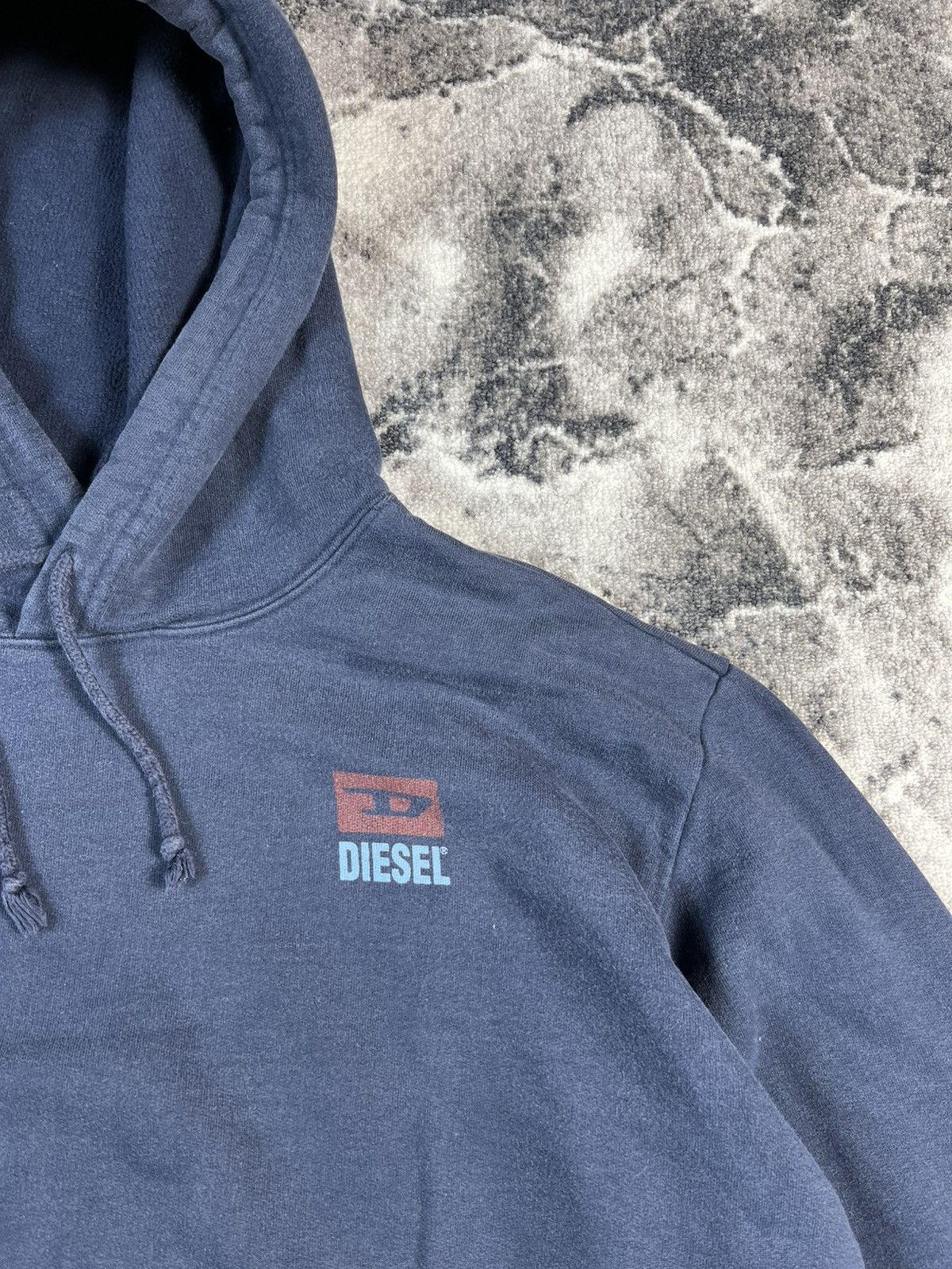 Diesel Diesel Hoodie Faded Navy Pullover XL Size US XL / EU 56 / 4 - 4 Thumbnail