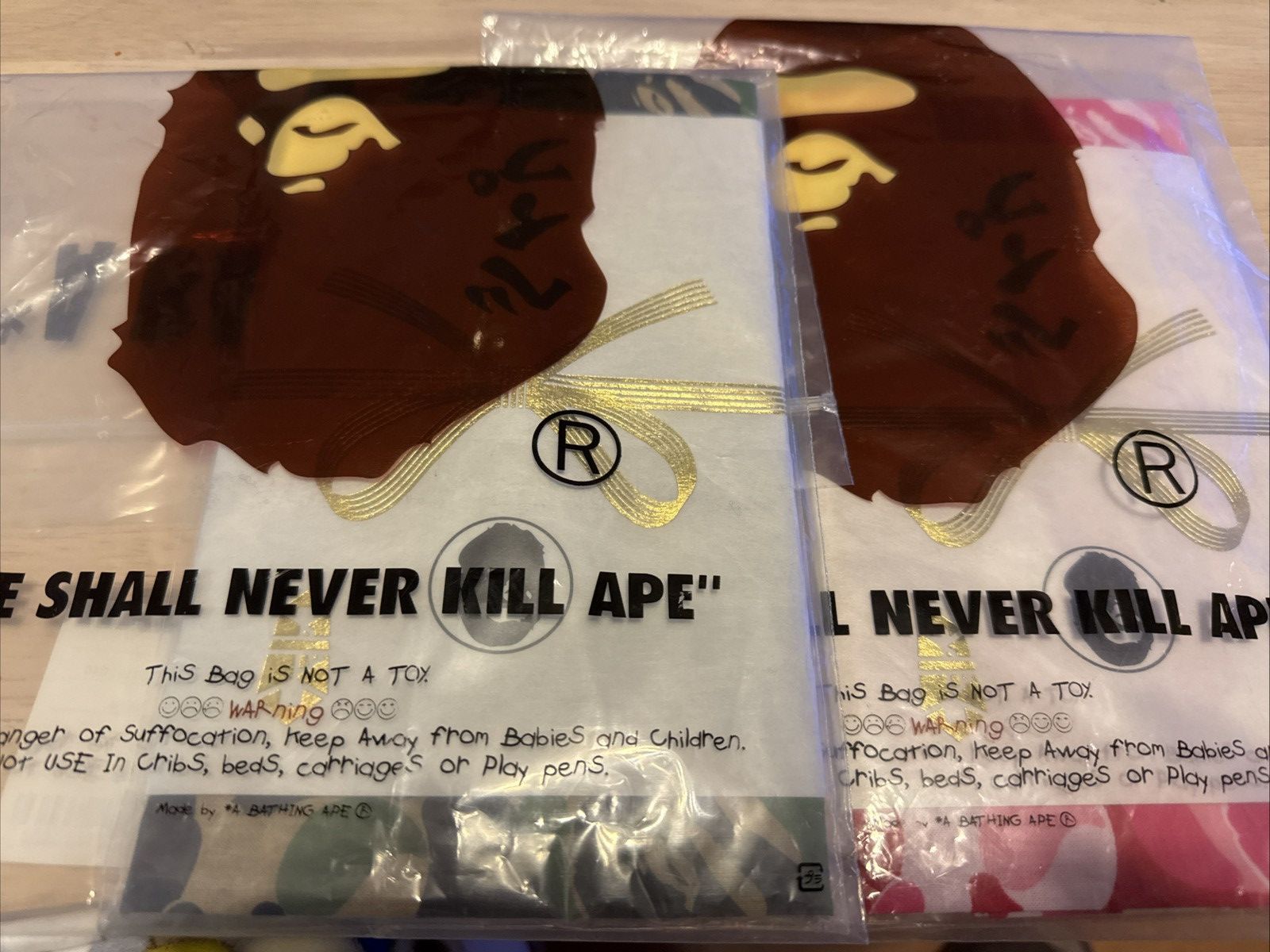Bape A BATHING APE GREEN AND PINK CAMO CLOTH Size ONE SIZE - 3 Thumbnail