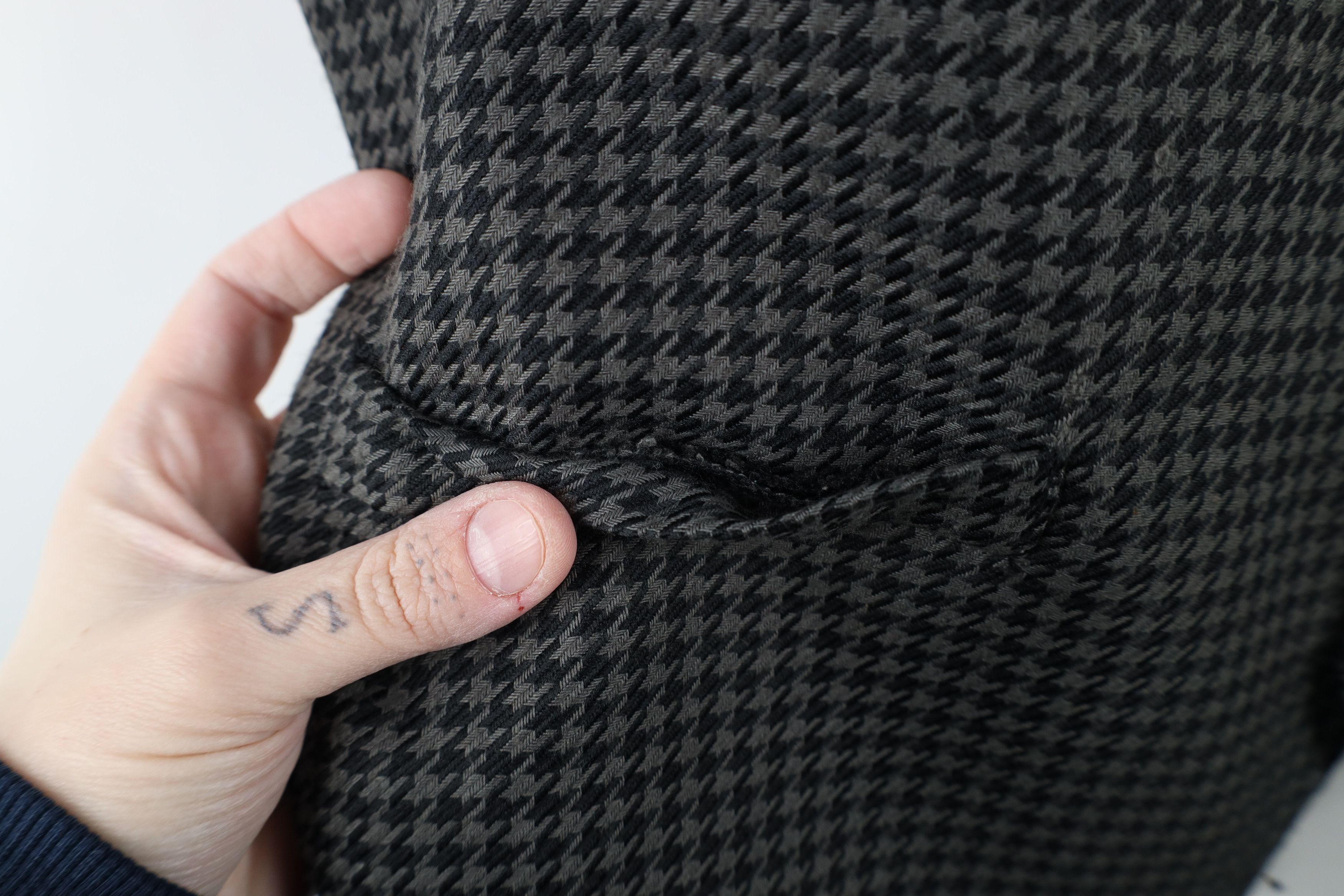 Vintage Vintage 90s Streetwear Houndstooth Button Suit Vest Jacket Size US M / EU 48-50 / 2 - 4 Thumbnail