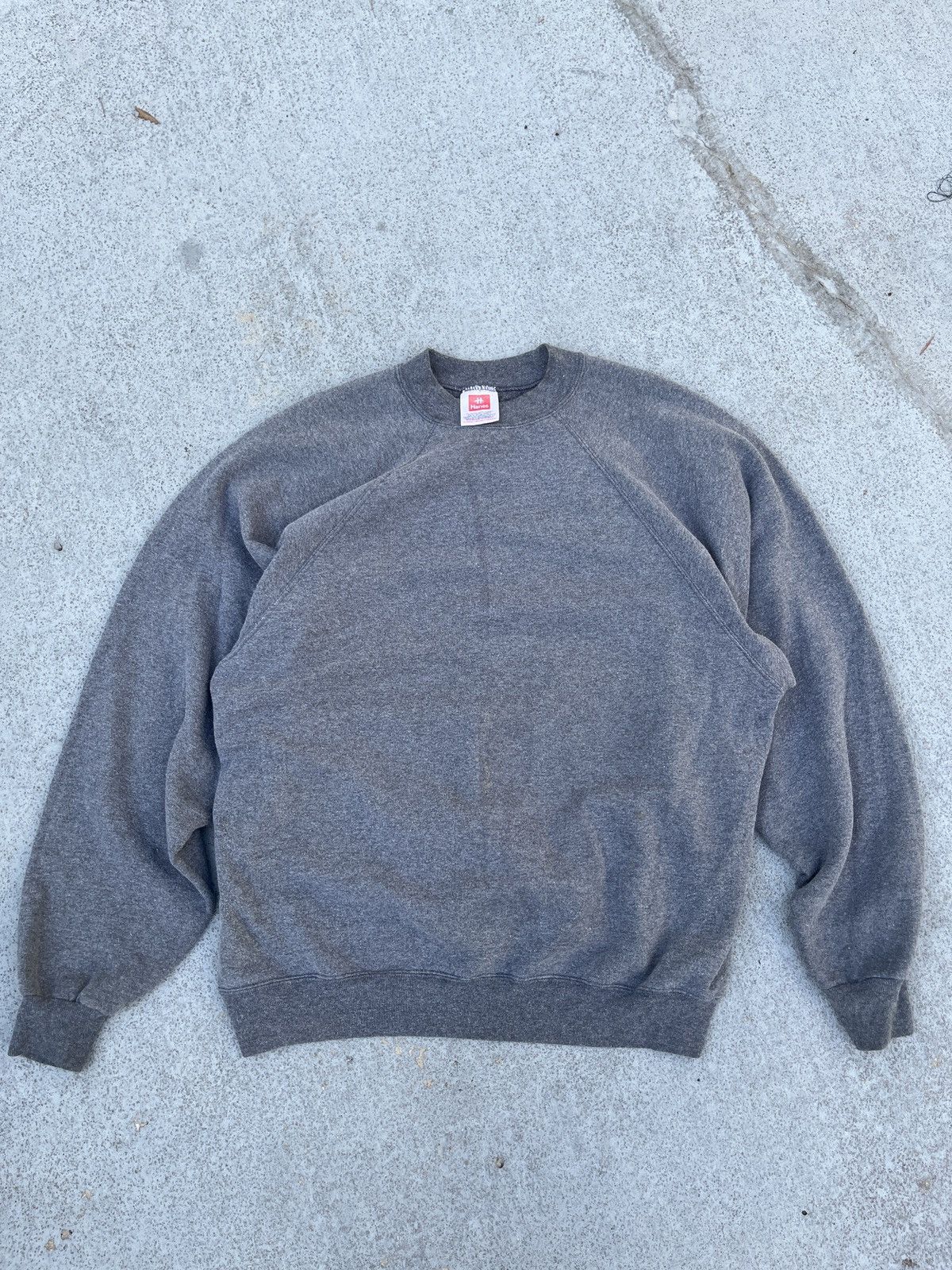 Sweat Vintage Hanes Her Way – Femme – Noir – Poisson Ange – Taille L – USA