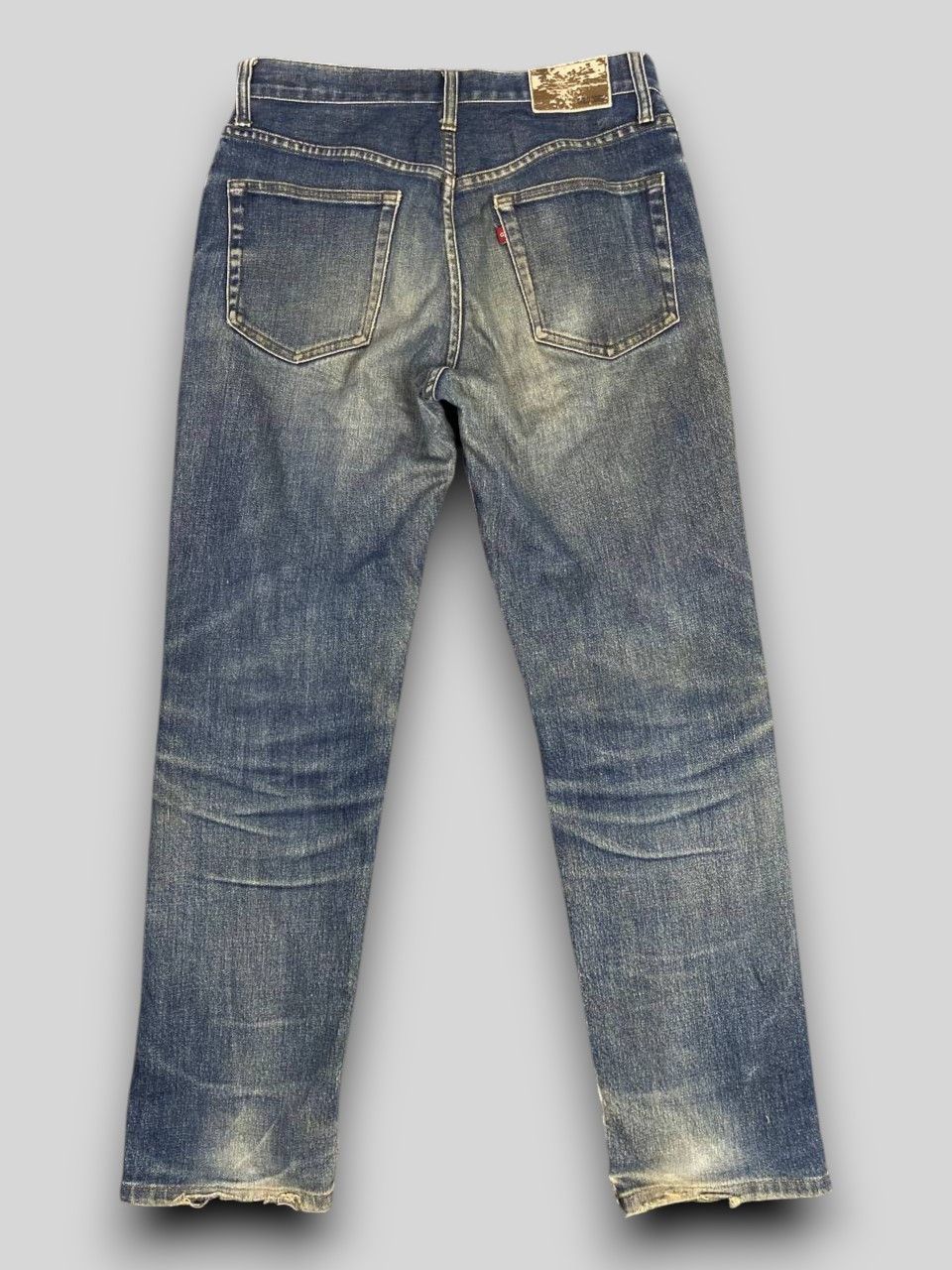 Japanese Brand vintage gold rush distressed reworked denim nice design Size US 31 - 2 Thumbnail