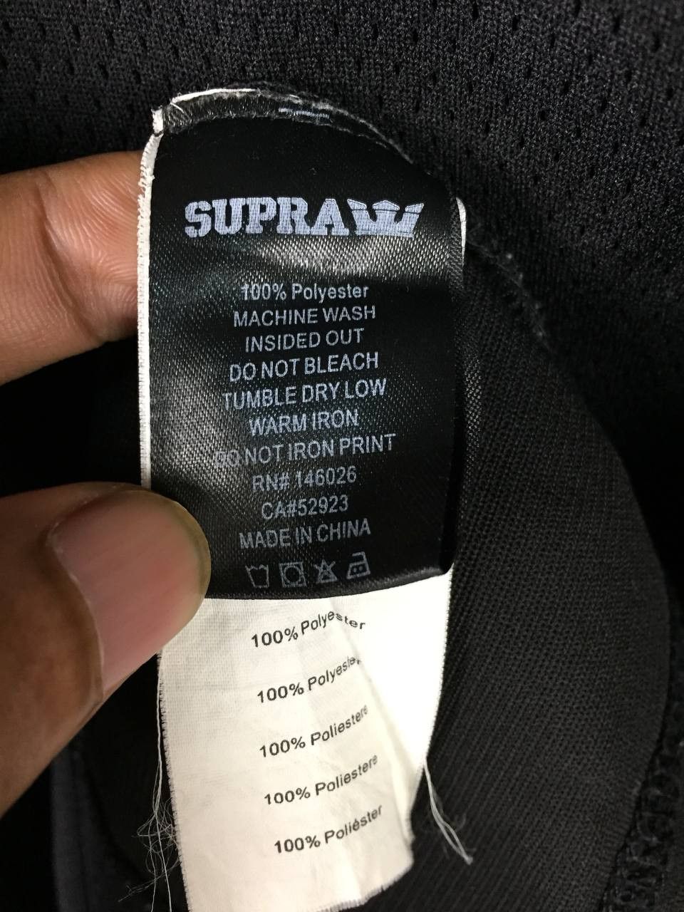 Supra Supra Skateboarding 3/4 Sleeve Mesh Panel Jersey Size XL Size US XL / EU 56 / 4 - 12 Thumbnail