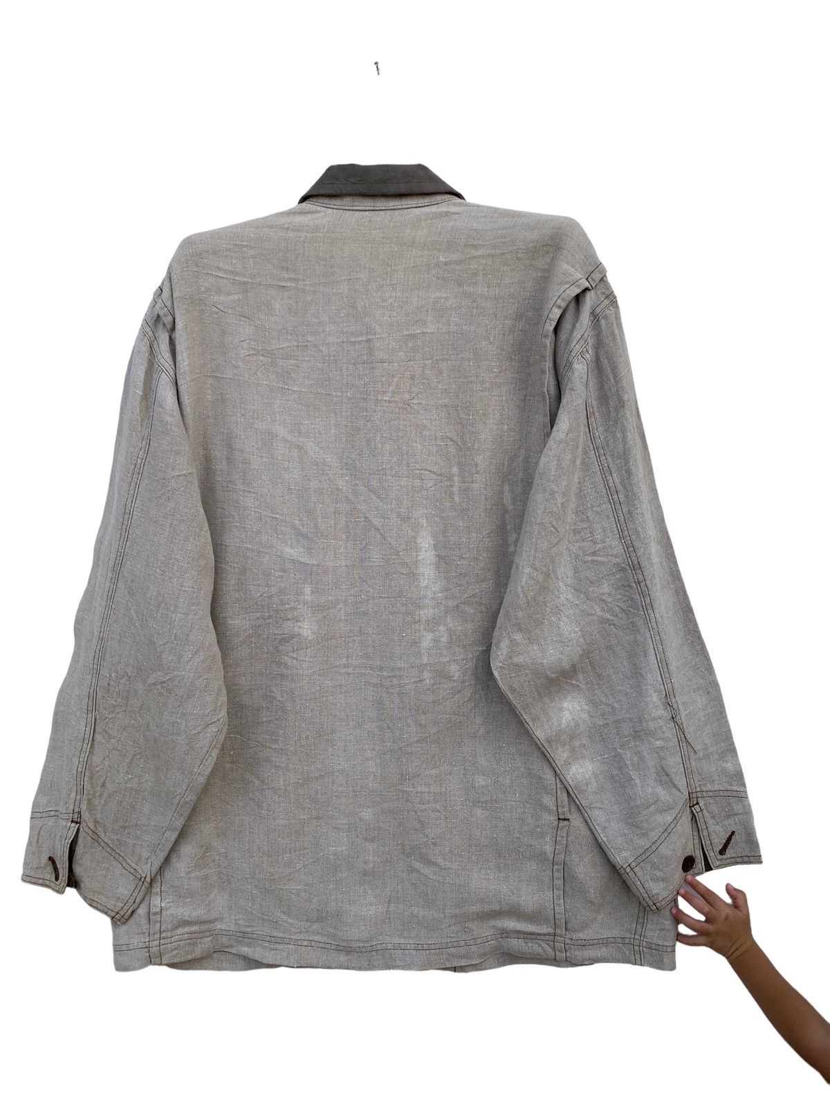 Johnbull Vintage John Bull Linen Worker Jacket Size US XL / EU 56 / 4 - 2 Thumbnail