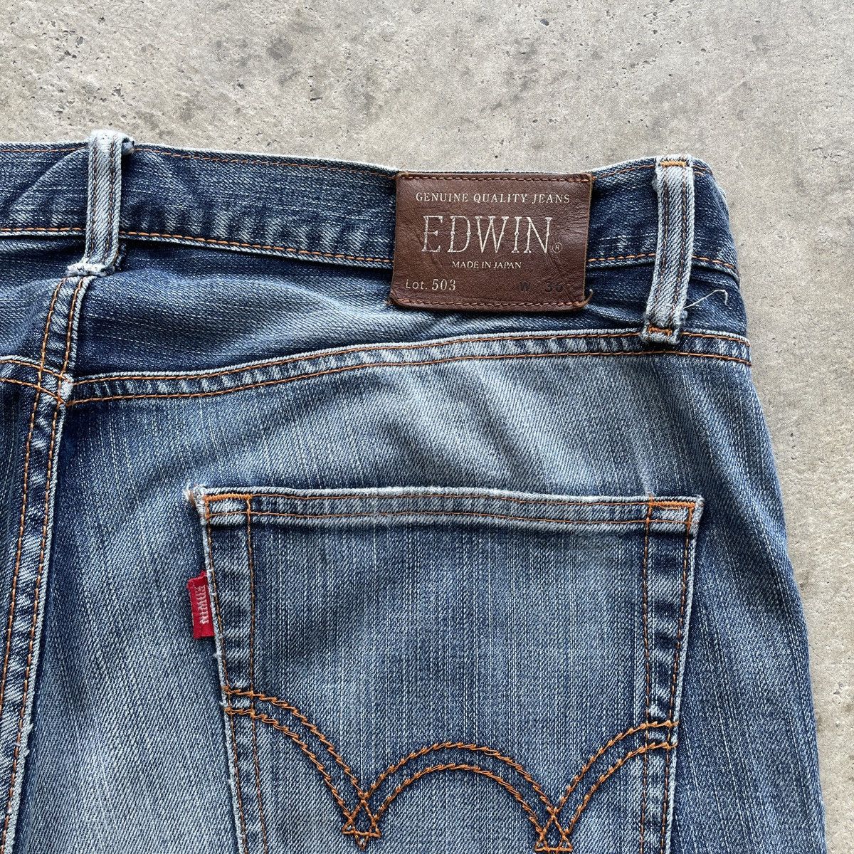 Edwin Vintage Edwin 503 Made In Japan Jeans Faded Pants Denim Size US 36 / EU 52 - 8 Thumbnail