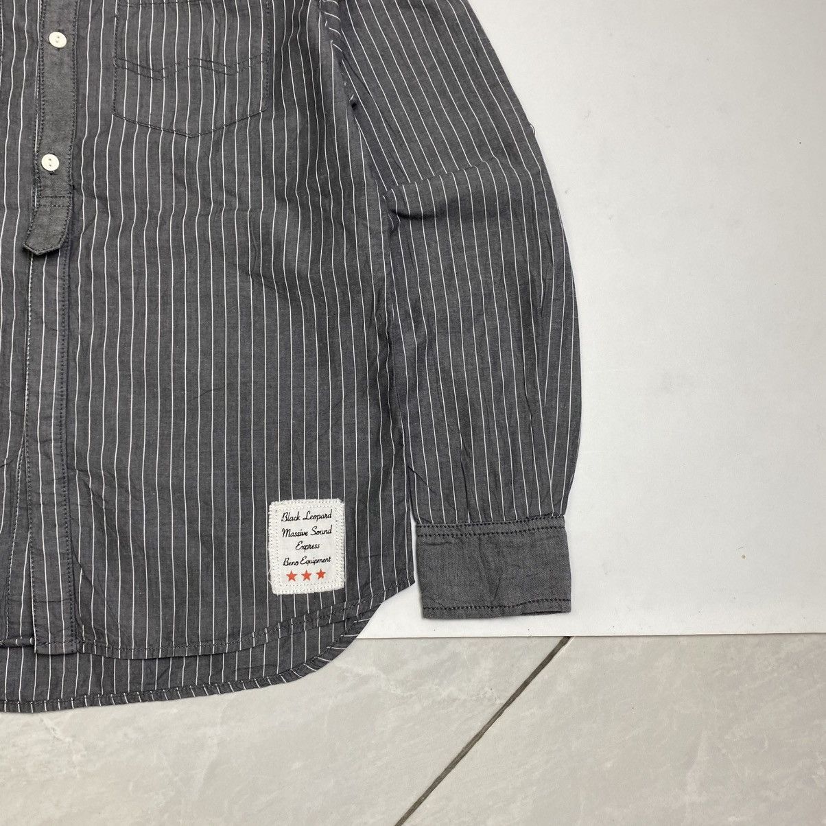 Designer × JUN MEN Jun men Striped long sleeve bondage shirt Size US M / EU 48-50 / 2 - 4 Thumbnail