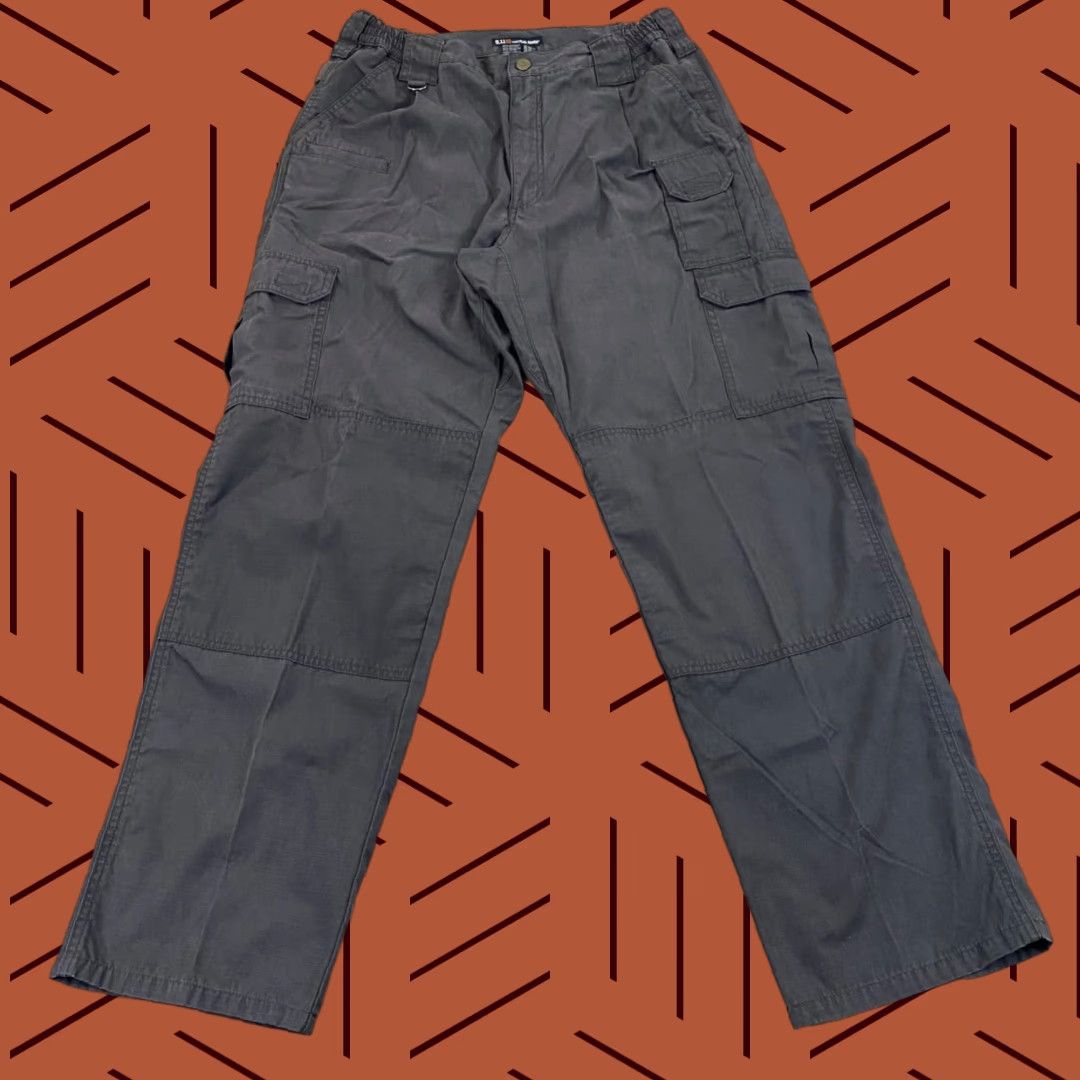 Vintage 5.11 Tactical Pants 34x 33 Gray Flat Front Utility Pockets Workwear Cargo Mens Size US 34 / EU 50 - 1 Thumbnail