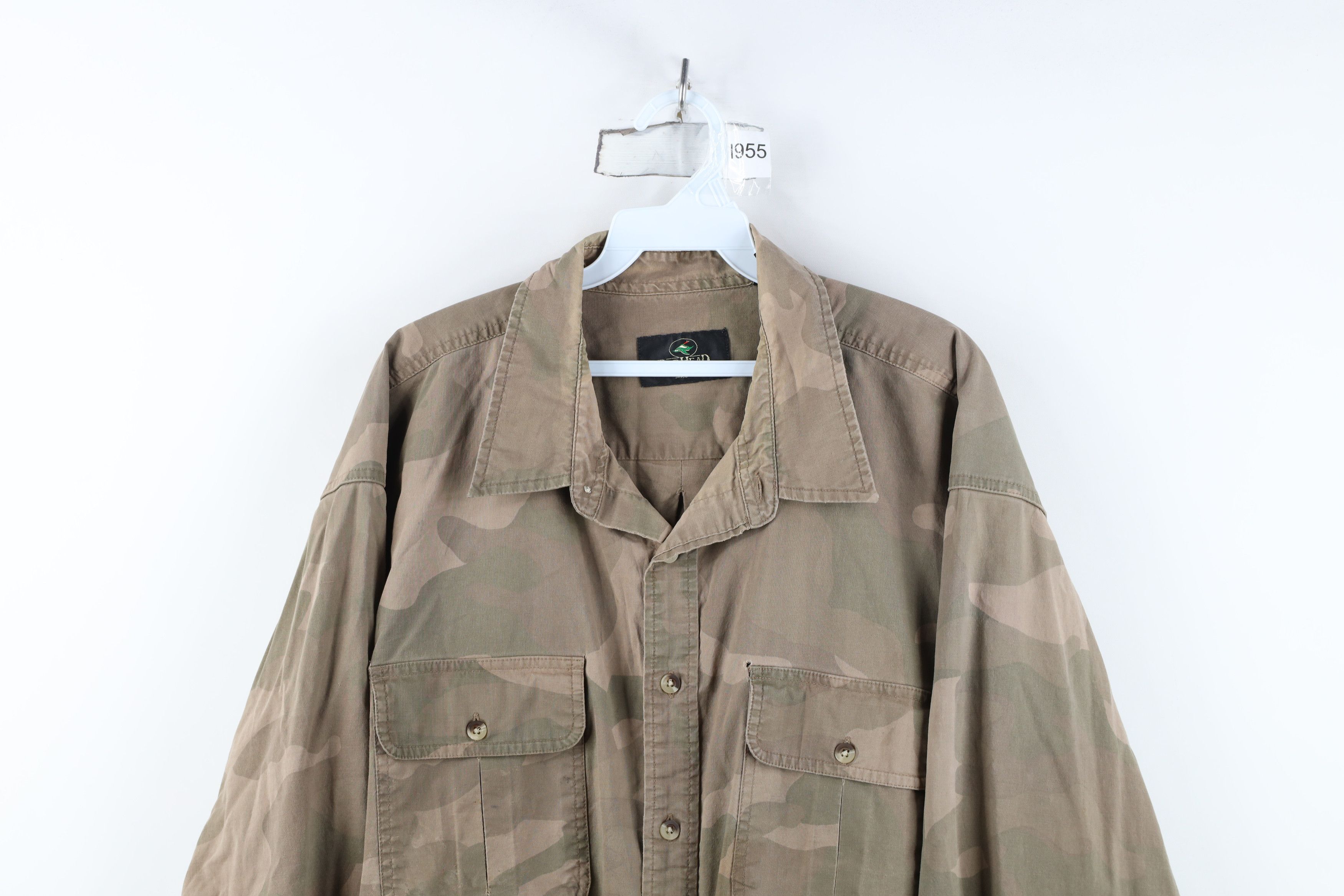 Vintage Vintage Streetwear Double Pocket Camouflage Button Shirt Size US XXL / EU 58 / 5 - 2 Thumbnail