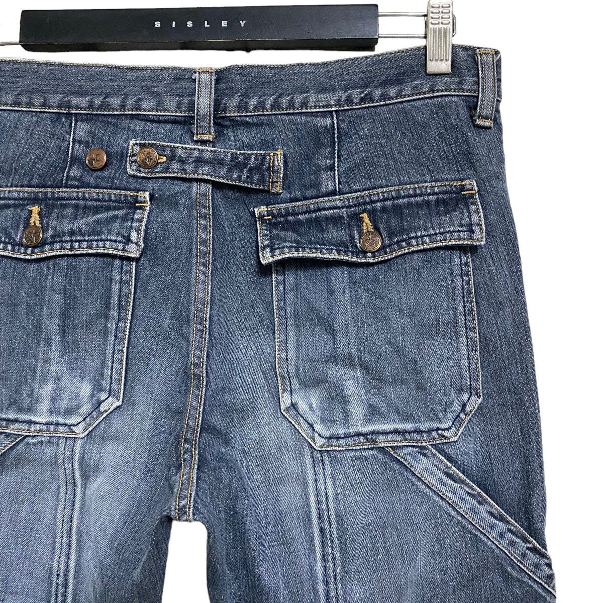 Hysteric Glamour OZONE ROCKS Denim Double Knee Carpenter Pants Size US 31 - 11 Thumbnail