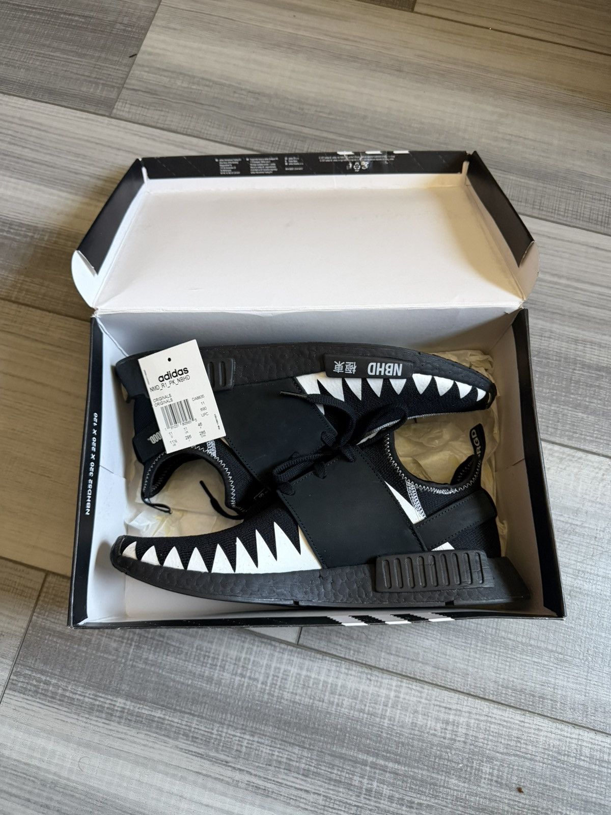 Adidas × Neighborhood Adidas x Neighborhood NMD R1 PK Shark Tooth Size 11.5 DS NEW Size US 11.5 / EU 44-45 - 1 Thumbnail