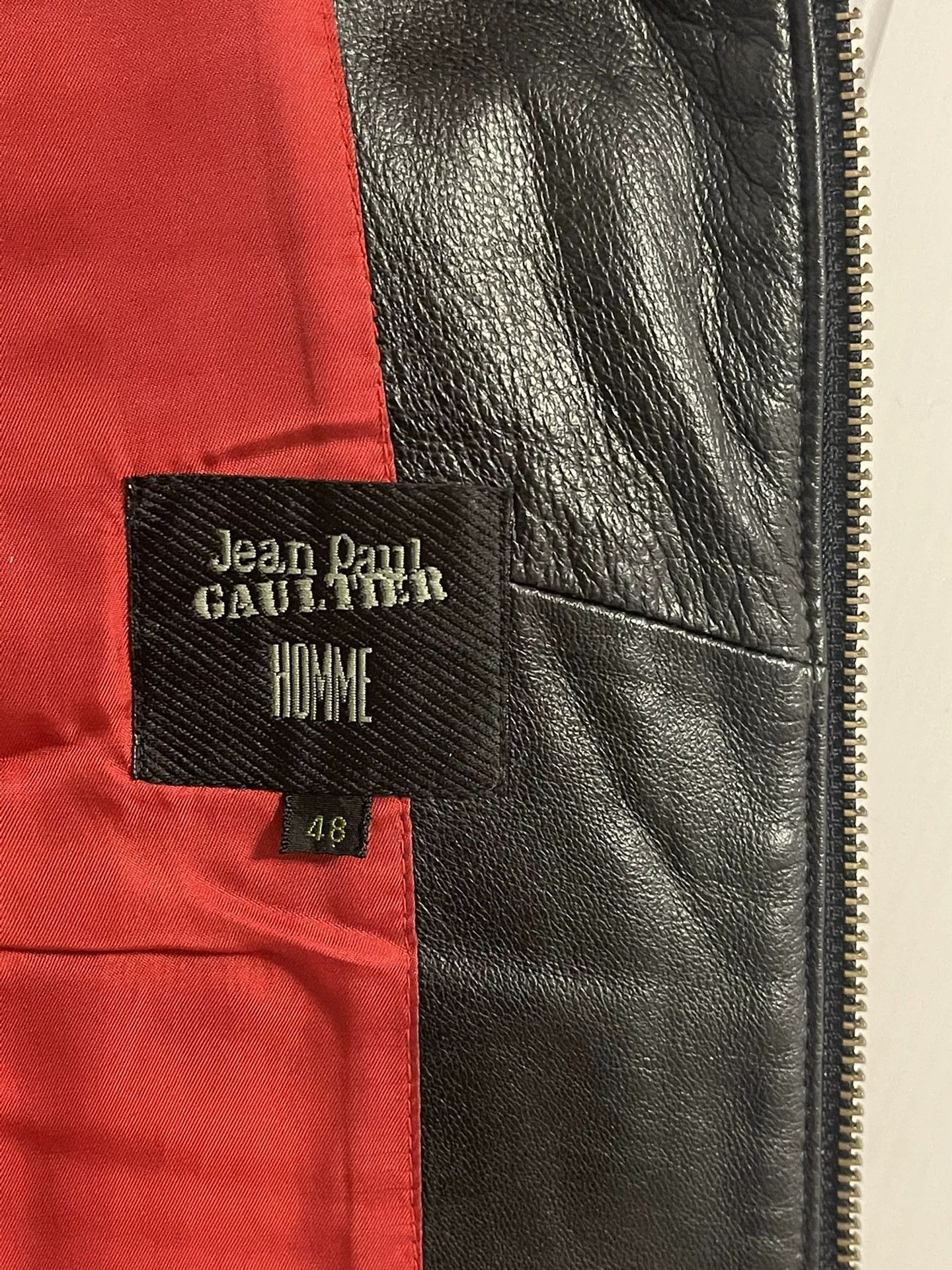 Jean Paul Gaultier Jean Paul Gaultier Cross zipper motorcycle leather jacket-2 Size US M / EU 48-50 / 2 - 7 Thumbnail