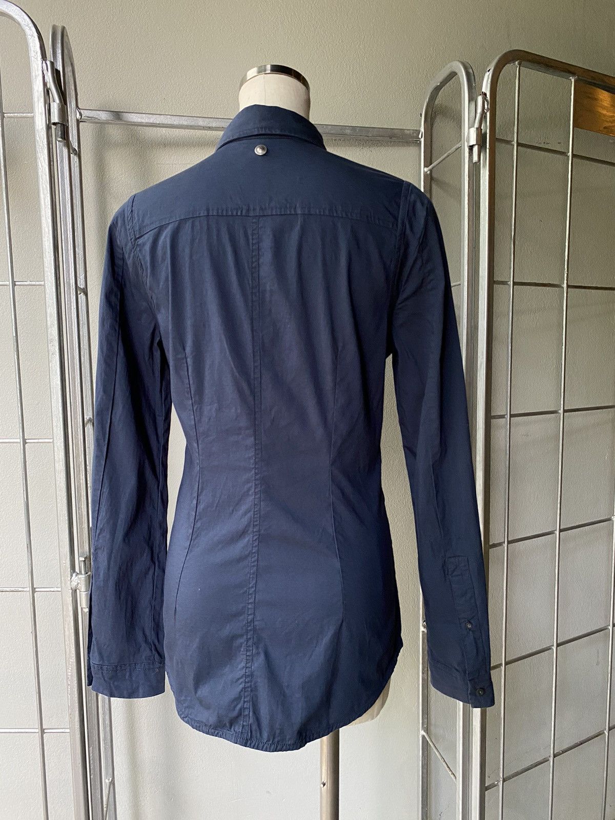 Diesel DIESEL Slim-Fit Blue Long Sleeve Shirt for Women Size M / US 6-8 / IT 42-44 - 2 Thumbnail