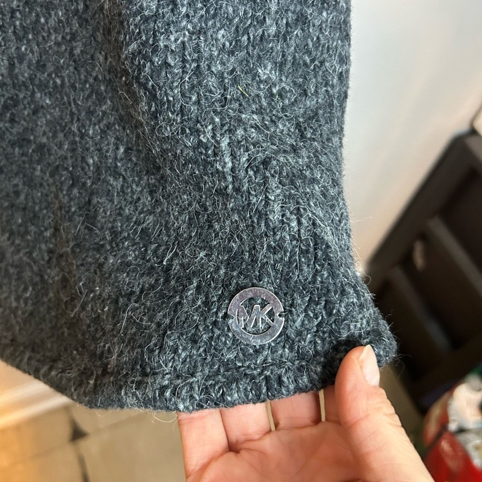 Michael Kors Michael Michael Kors Gray Mohair Blend Turtleneck Sweater Size M / US 6-8 / IT 42-44 - 5 Thumbnail