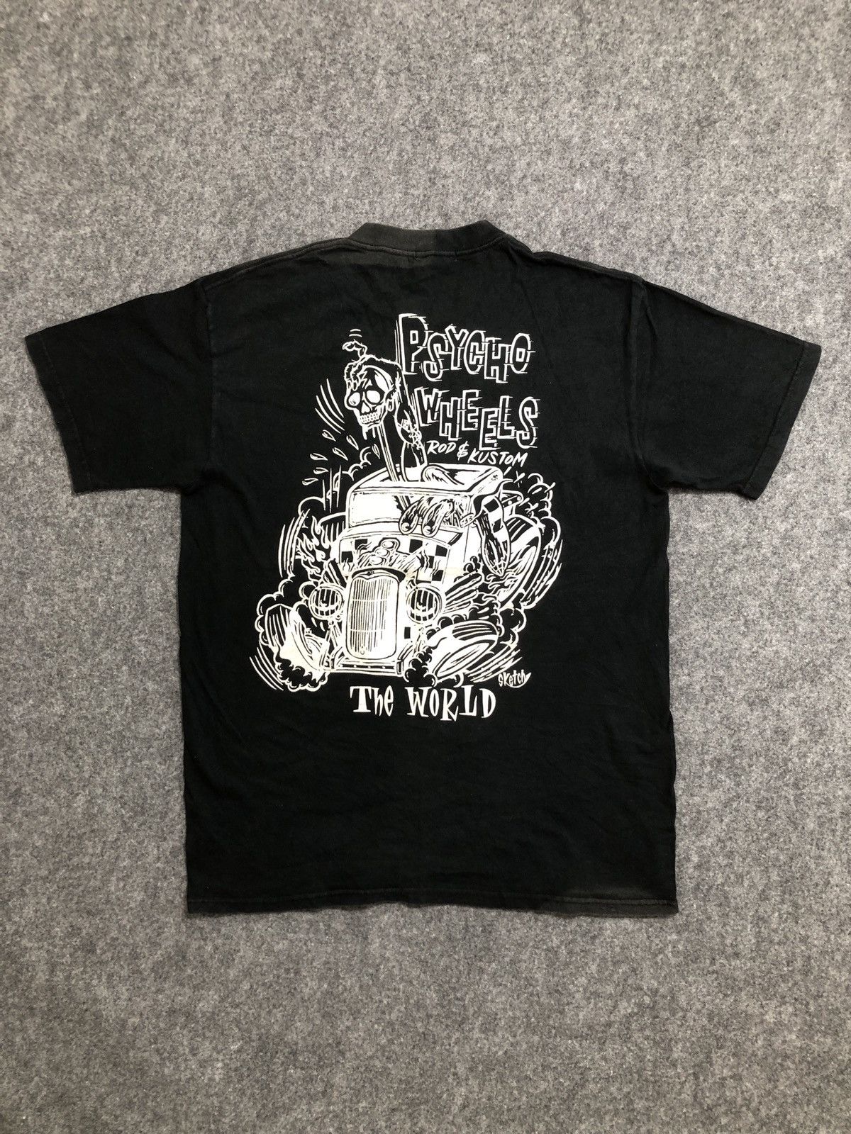 Vintage Vintage Psycho Wheels Rod & Kustom T-Shirt Size US L / EU 52-54 / 3 - 1 Thumbnail