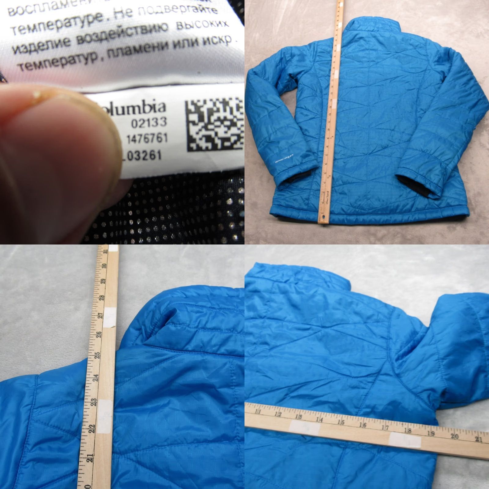 Vintage Columbia Jacket Womens Medium Blue Mighty Lite III Omni Heat Puffer Light Coat Size M / US 6-8 / IT 42-44 - 8 Thumbnail
