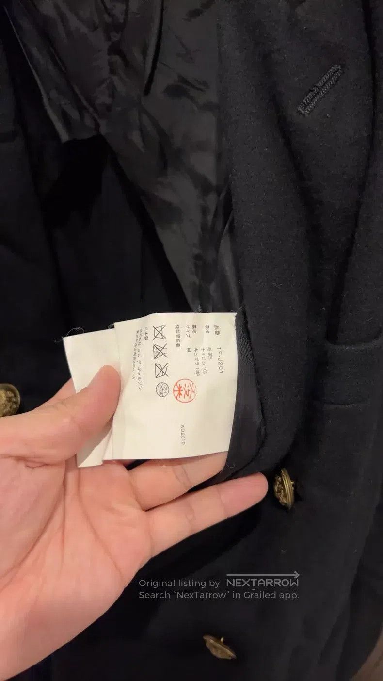 Comme des Garcons Comme Des Garcons Wool Coat with Golden Double-Breasted Bu Size M / US 6-8 / IT 42-44 - 4 Thumbnail