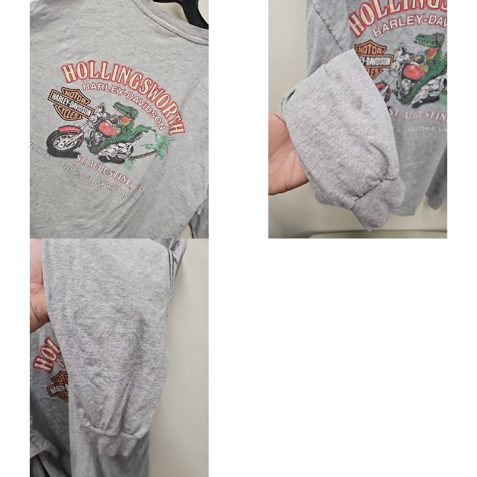 Harley Davidson Vintage Harley Davidson Tribal Long Sleeve Shirt - 2XL - Motorcycle - Unisex Adult Size US XXL / EU 58 / 5 - 9 Thumbnail