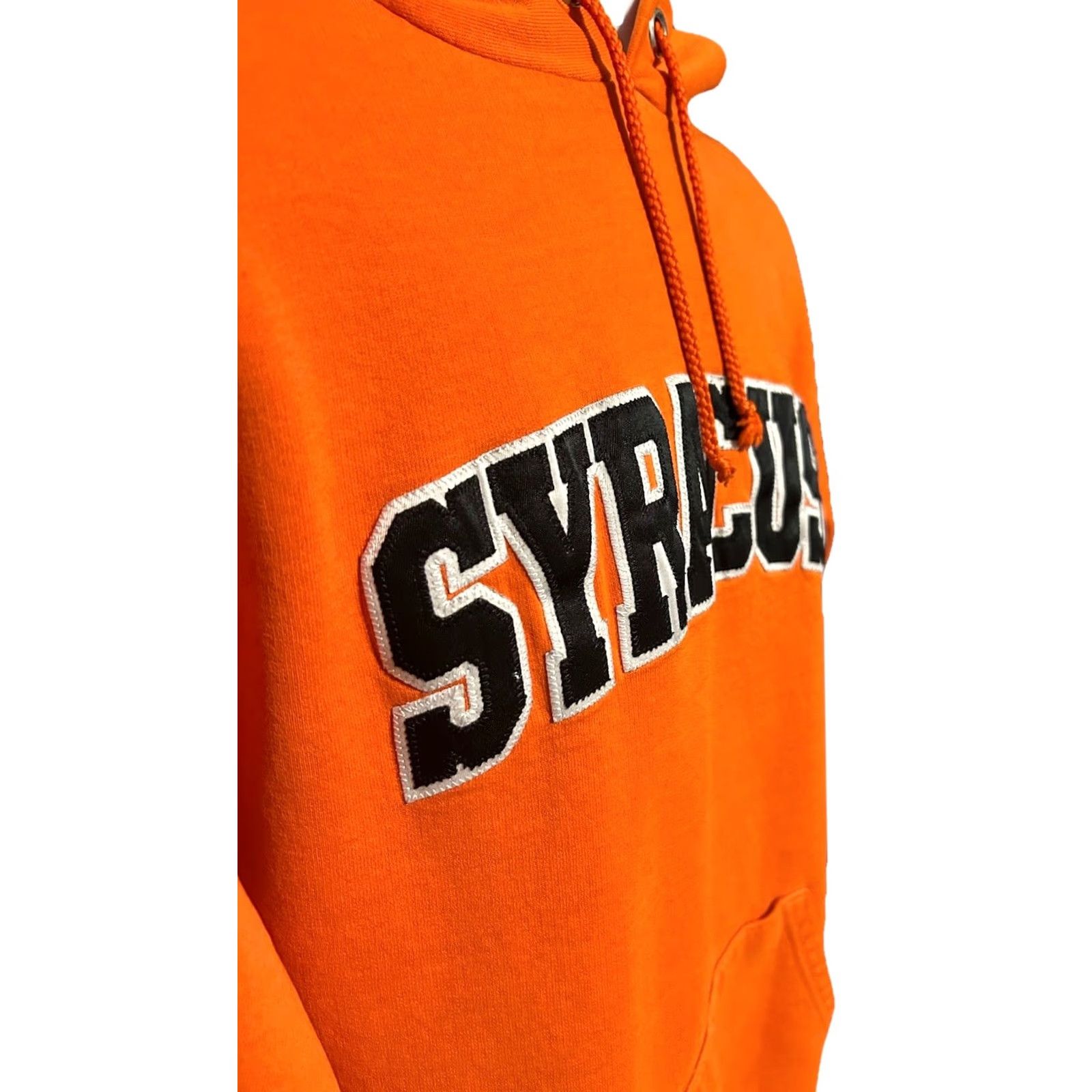 Champion VTG Syracuse University Hoodie Adult Medium Orange Drawstrings Kangaroo Pocket Champion Pullover Hooded Sweatshirt Size US M / EU 48-50 / 2 - 6 Thumbnail