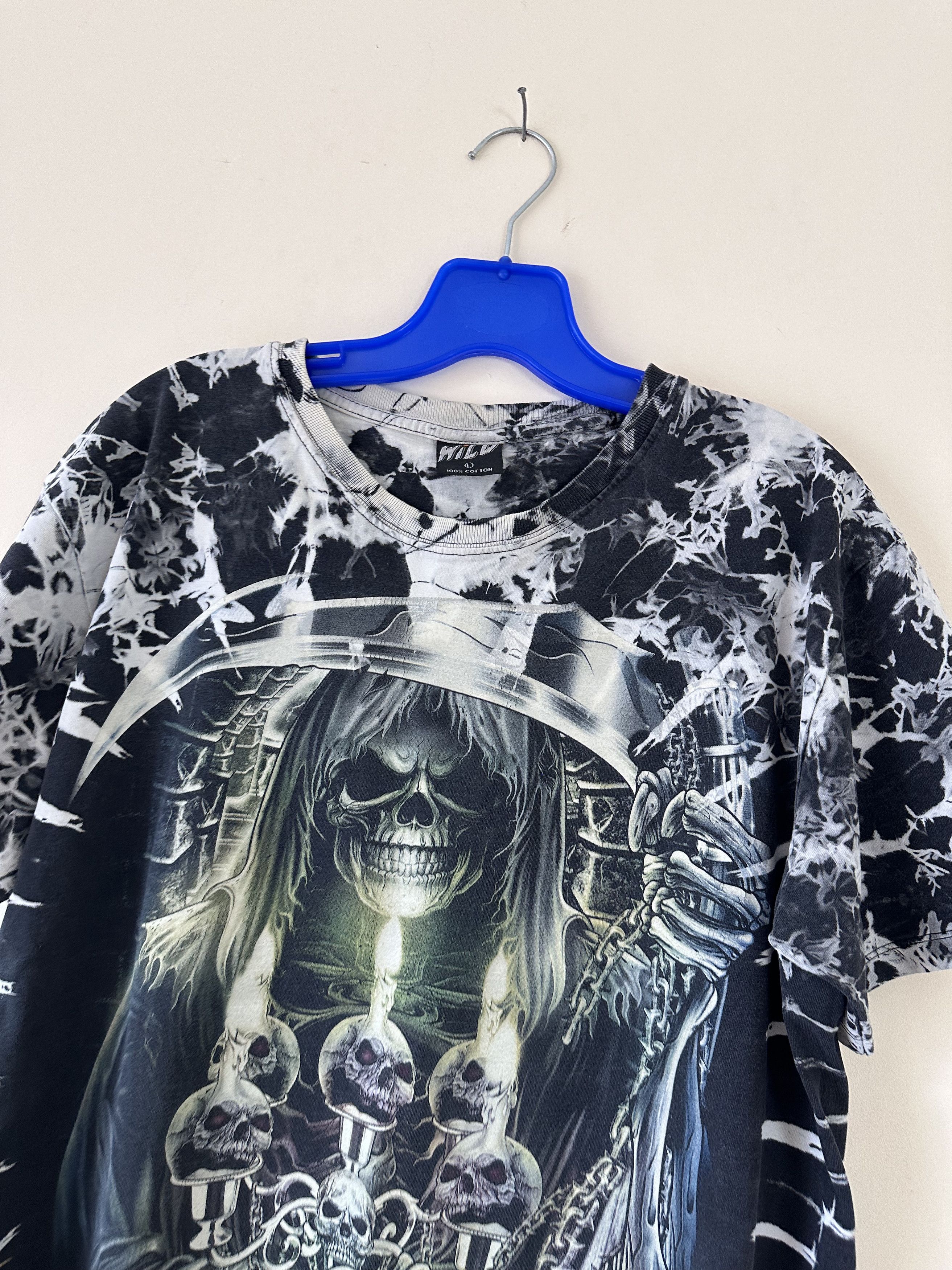 Vintage Vintage skull death tie dye tee Size US L / EU 52-54 / 3 - 2 Thumbnail