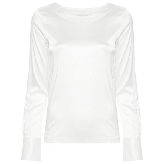 Mazzarelli MAZZARELLI Women Blouses B150 20 ANGI B WHITE Size L / US 10 / IT 46 - 1 Thumbnail
