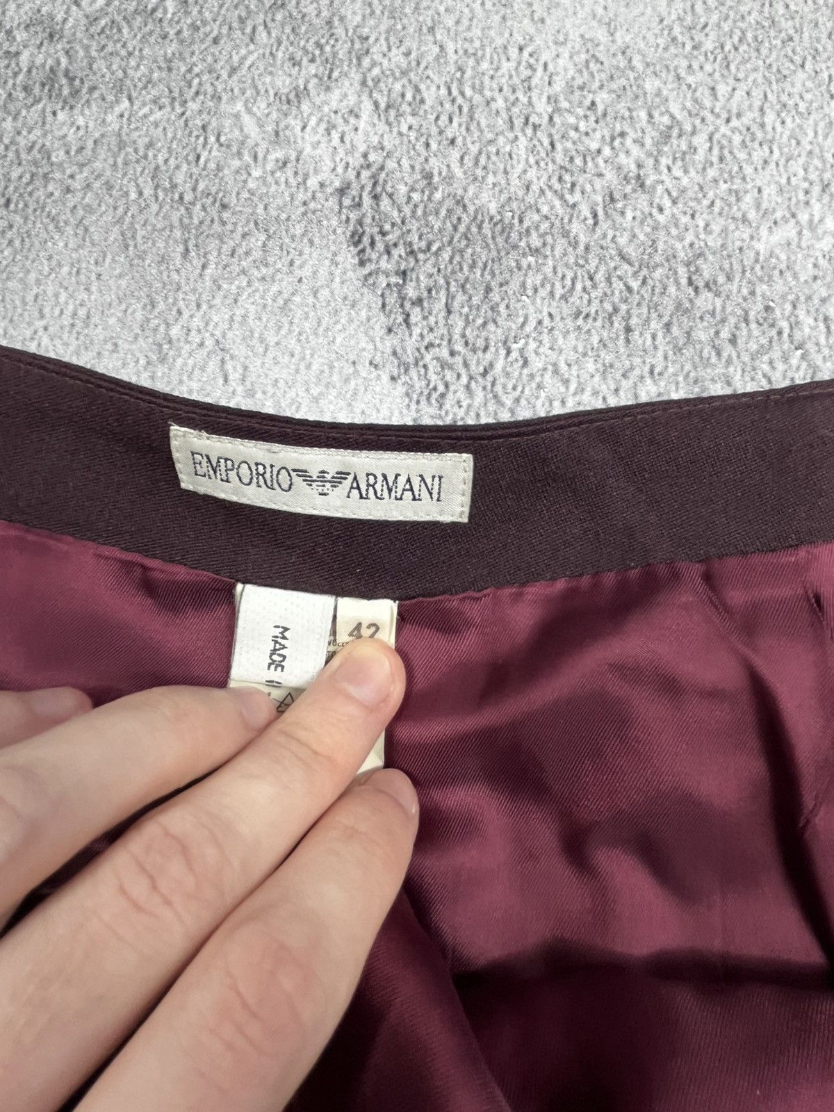 Emporio Armani Vintage 90s Emporio Armani retro skirt old money streetwear Size 28" / US 6 / IT 42 - 9 Thumbnail