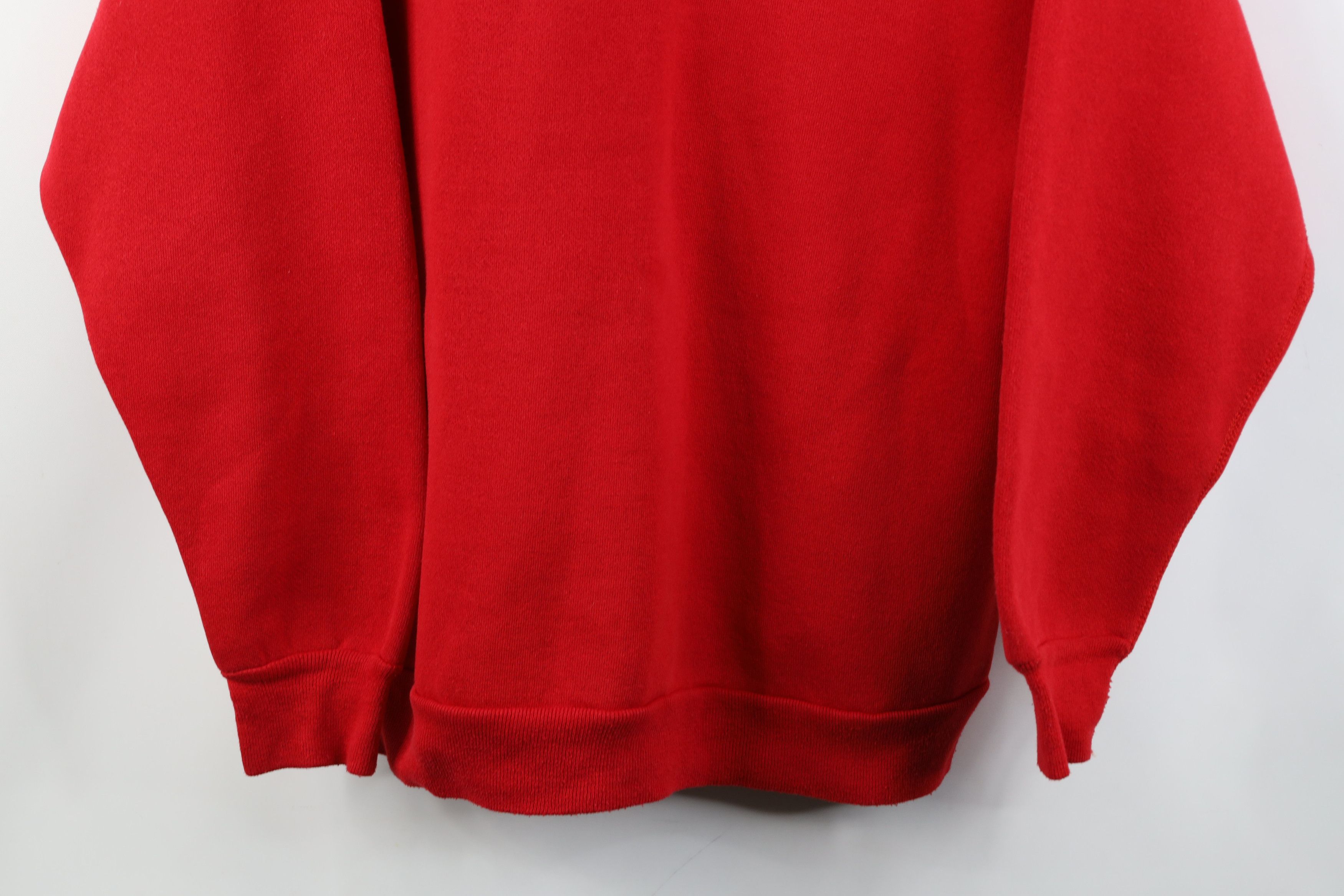 Vintage Vintage 70s 80s Heavyweight Crewneck Sweatshirt Red USA Size US L / EU 52-54 / 3 - 3 Thumbnail